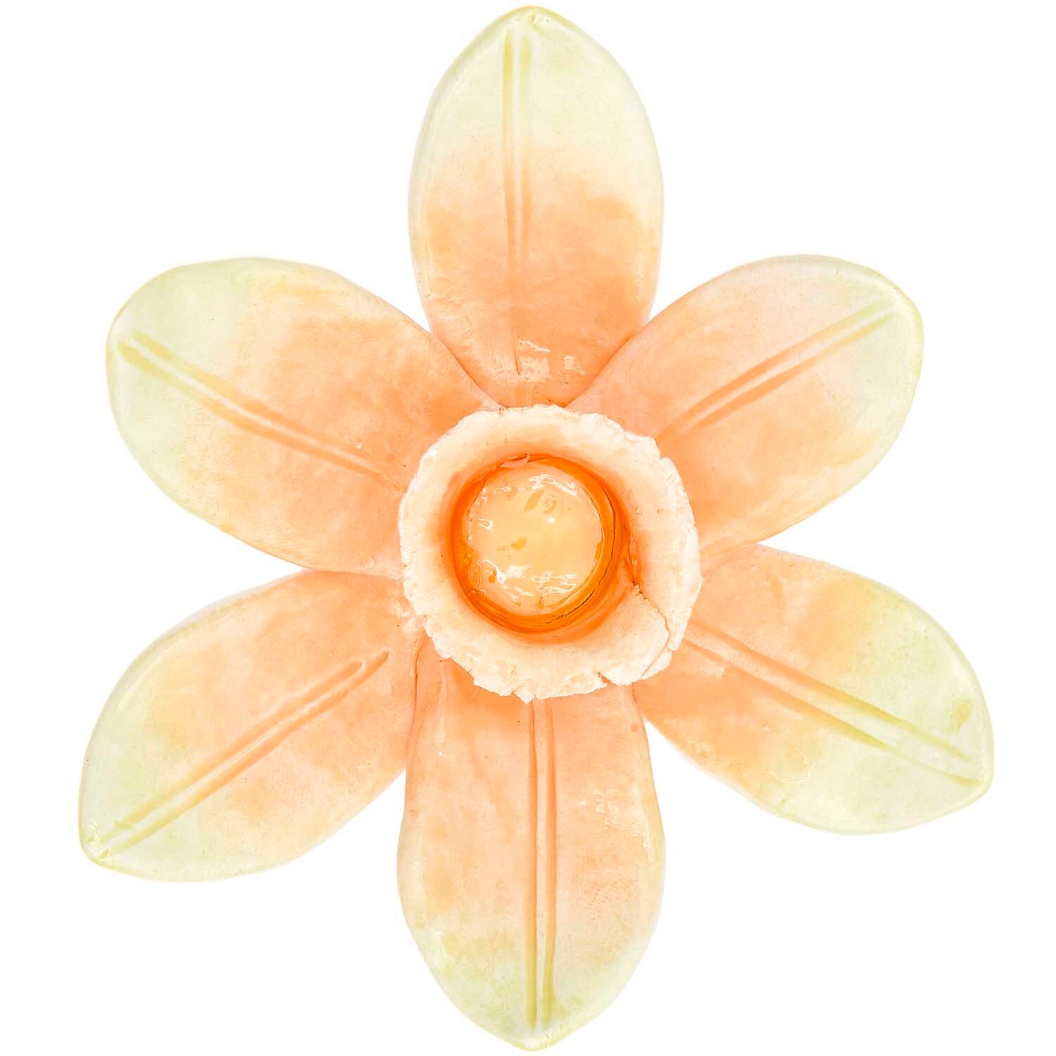 Keramik-Kerzenhalter Narzisse Ø12,5x7cm von Rico Design