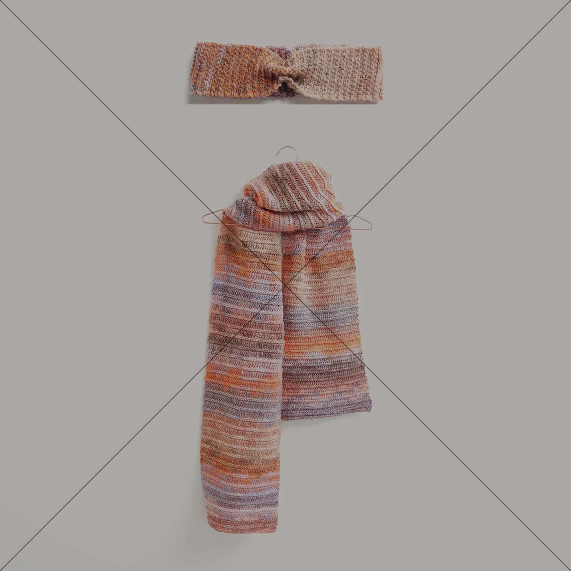 Gestricktes Stirnband und Schal: Modell 06 und 07 aus dem Heft Creative Chic Unique dk Special
