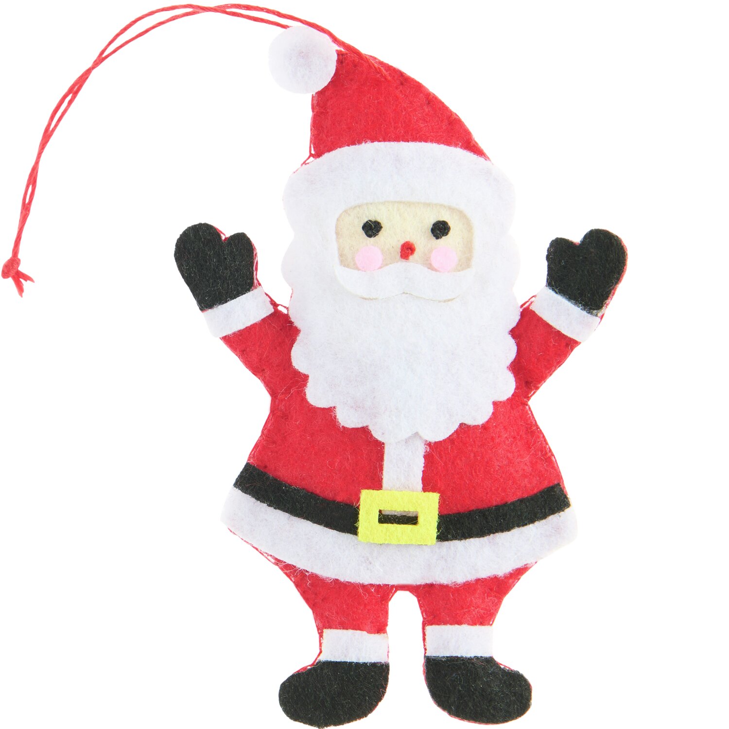 Aufhänger Filz-Weihnachtsmann Rot/Weiß 10x6,2x1,8cm von Rico Design