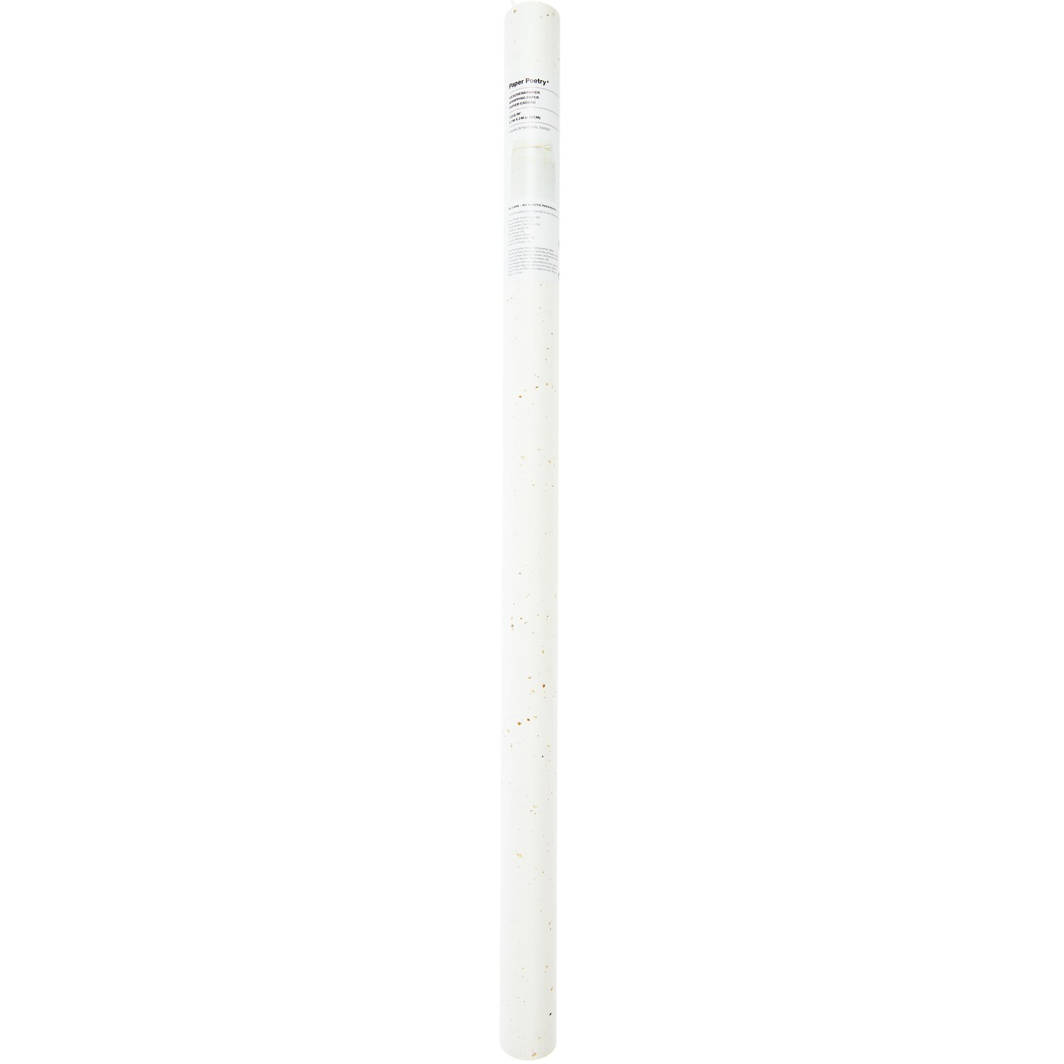 Paper Poetry Geschenkpapier Natur Farbsprenkel Weiß 0,7x2m von Rico Design