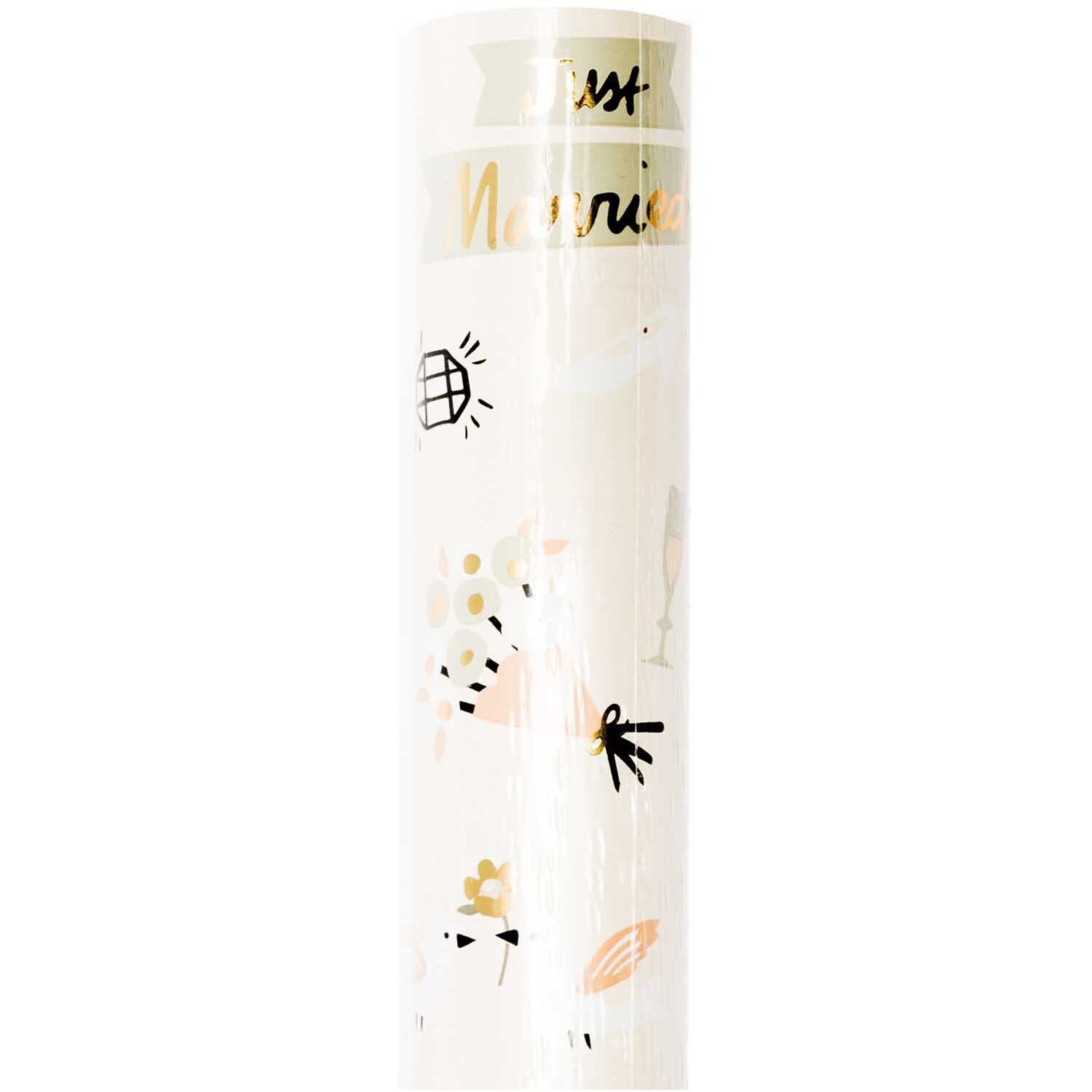 Paper Poetry Geschenkpapier Just Married 70cm 2m Hot Foil Paper Poetry Geschenkpapier Just Married 70cm 2m Hot Foil