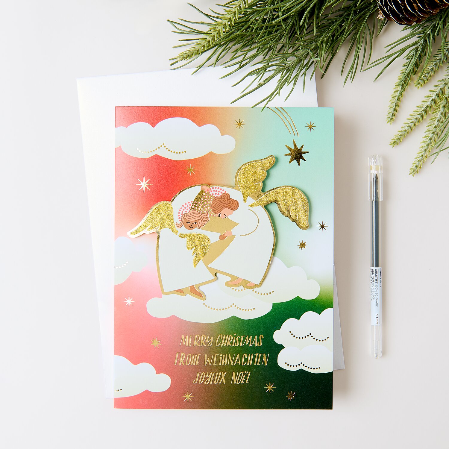 Kartenset A5 Advent Engel von Rico Design