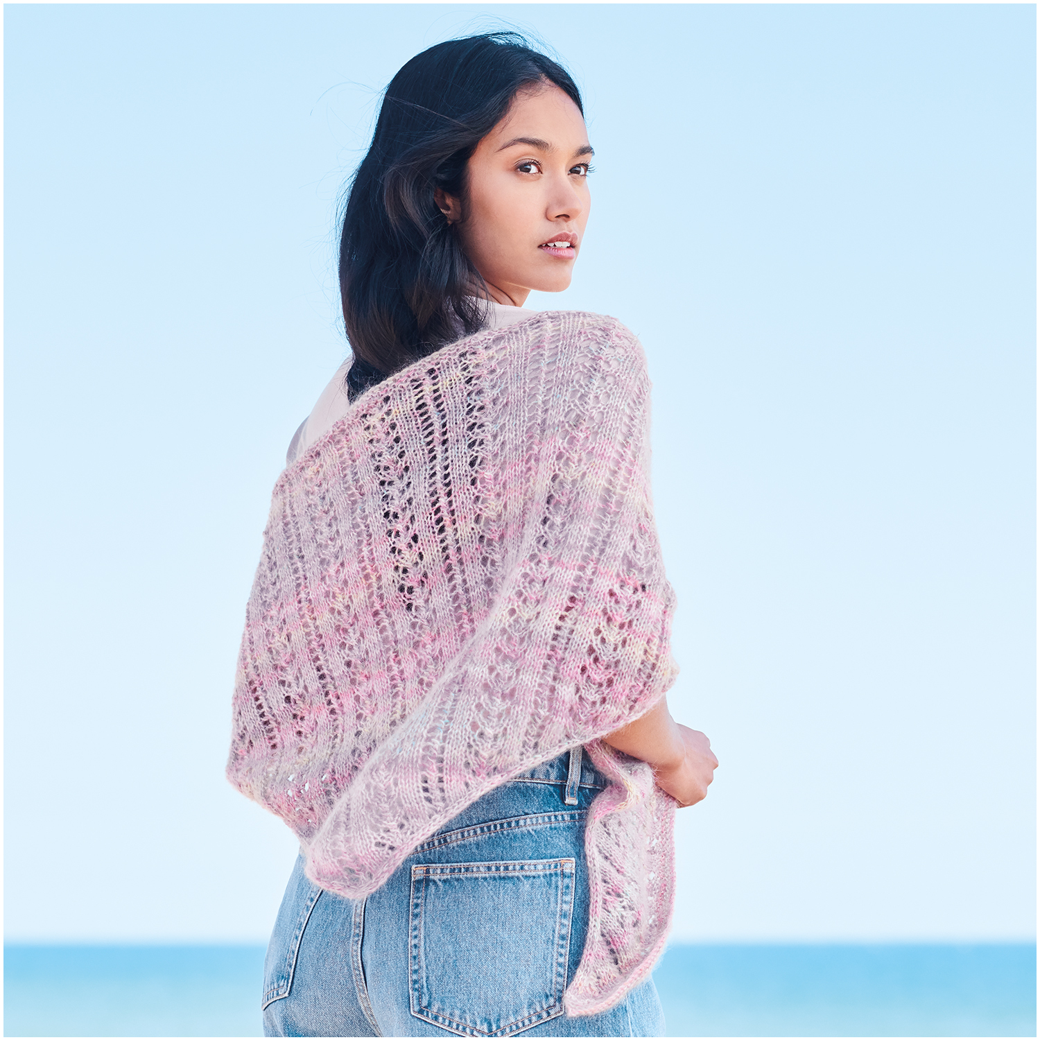 Strickset Tuch Modell 13 aus Lovewool Nr. 18
