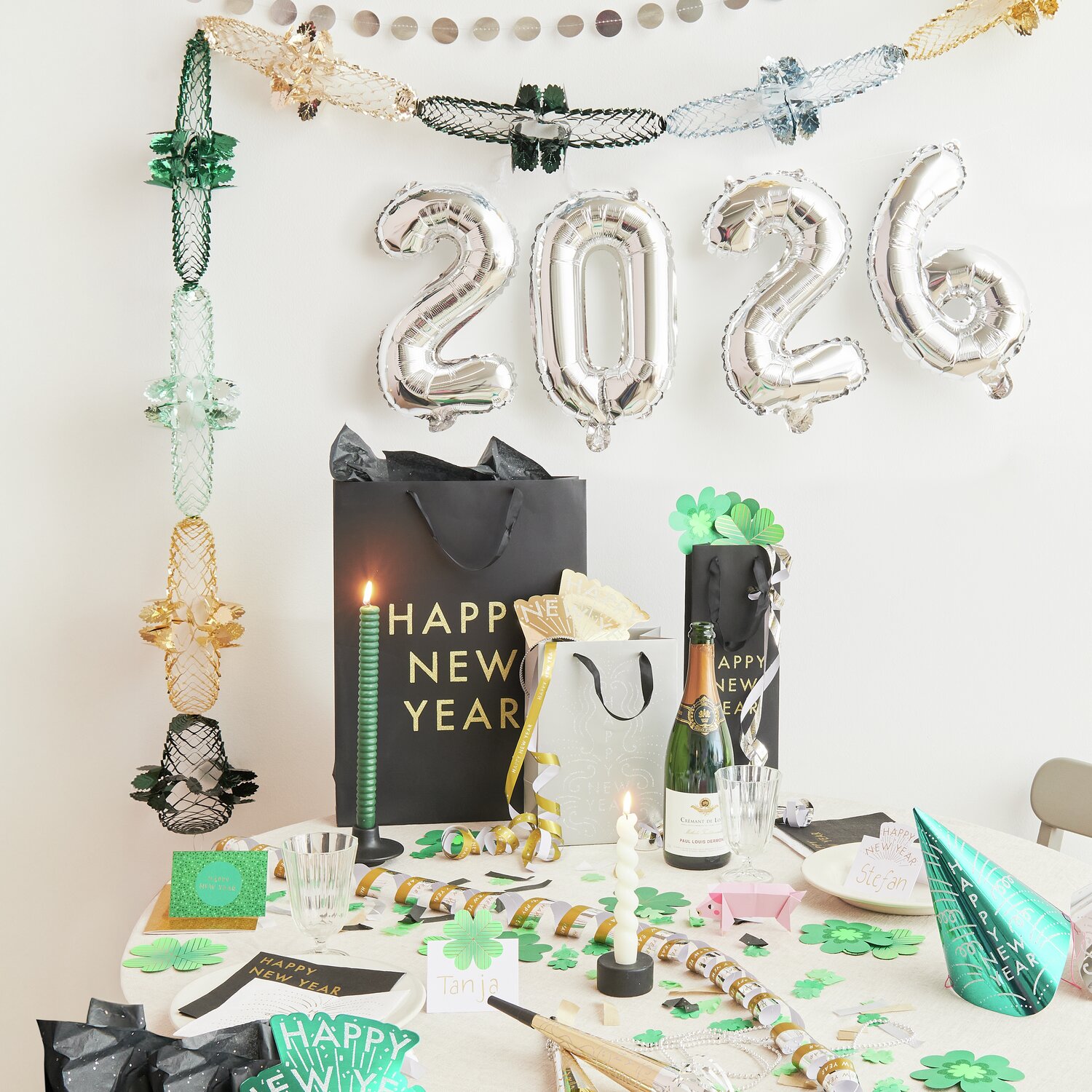 Folienballon Zahl silber 86cm von Rico Design