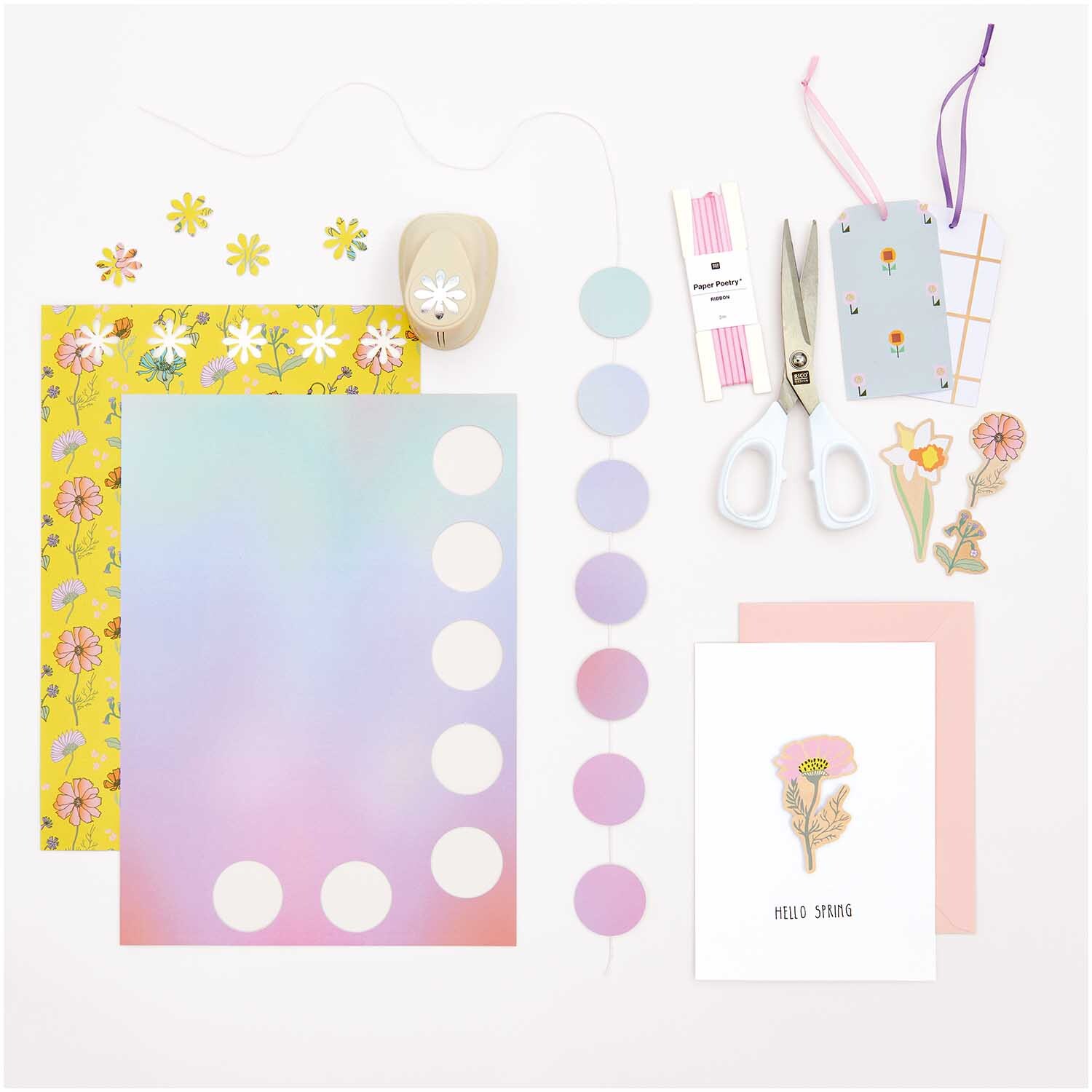 Paper Poetry Motivpapierblock Flower Power Paper Poetry Motivpapierblock Flower Power