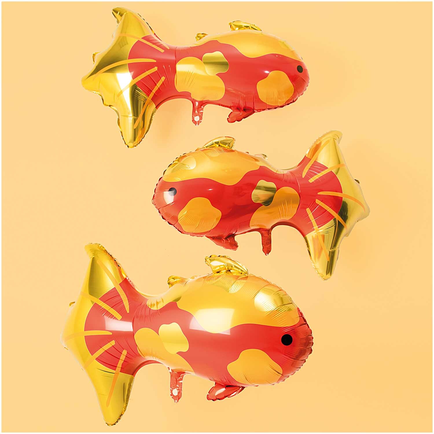 Folienballon Koi gold 85x54,5cm Folienballon Koi gold 85x54,5cm