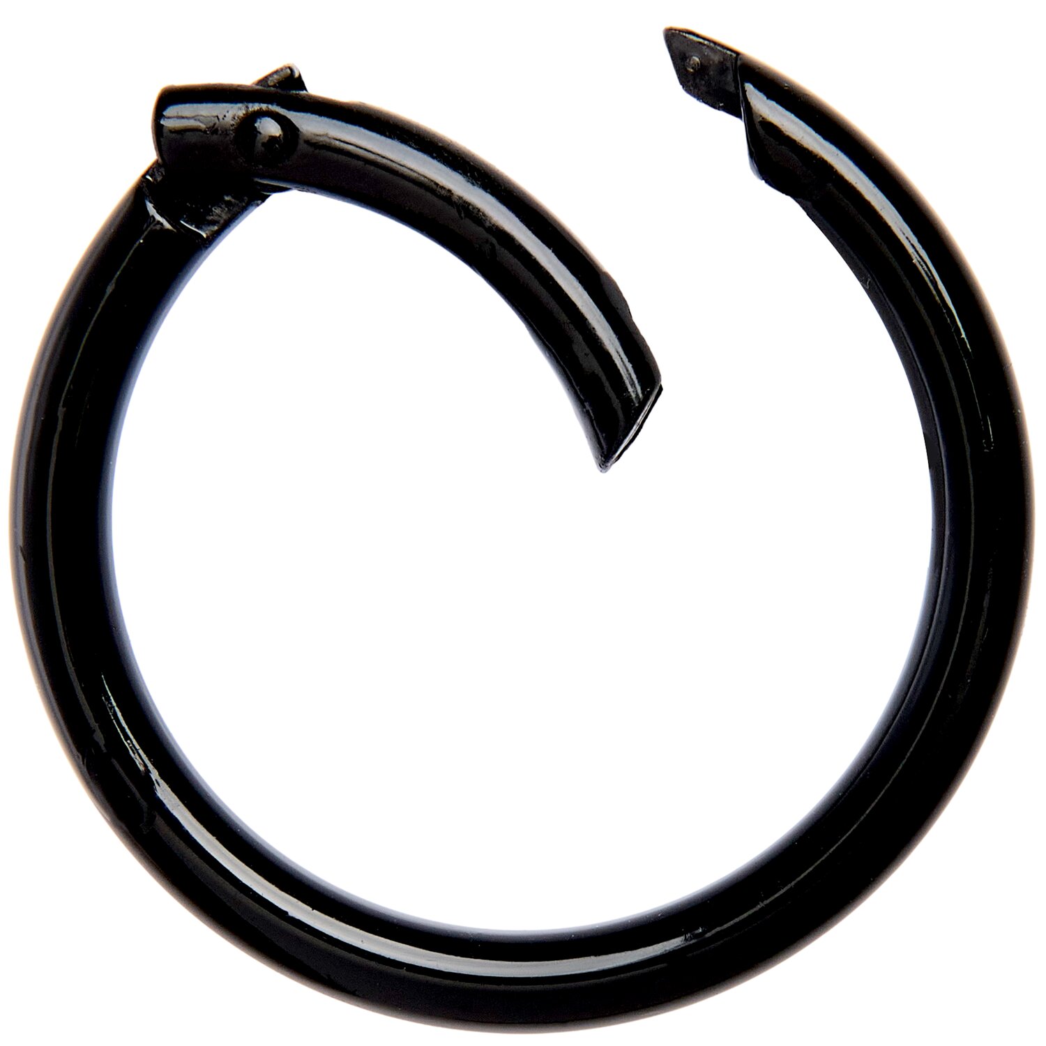 Karabiner-Ring Ø4,8cm Farbe Schwarz von Rico Design