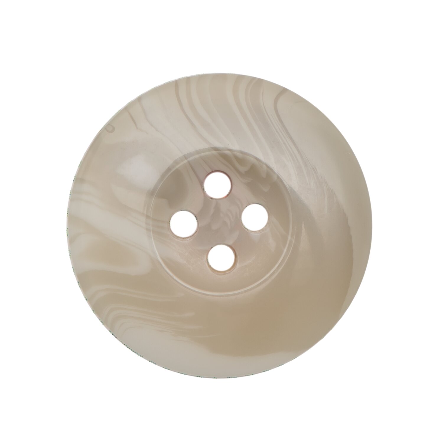 Knopf beige 2,5cm strukturiert