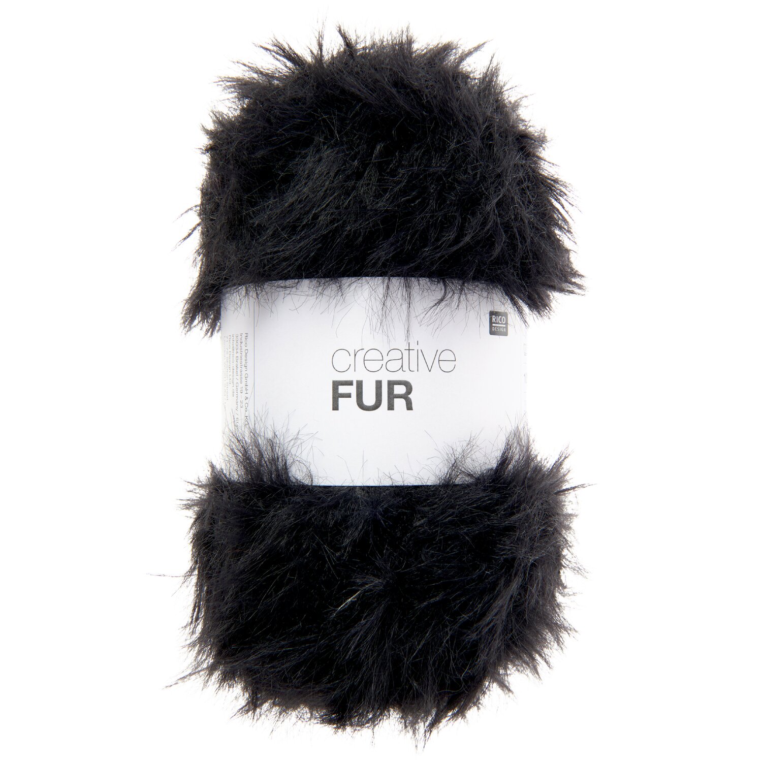 Creative Fur 100g 130m Farbe Schwarz von Rico Design