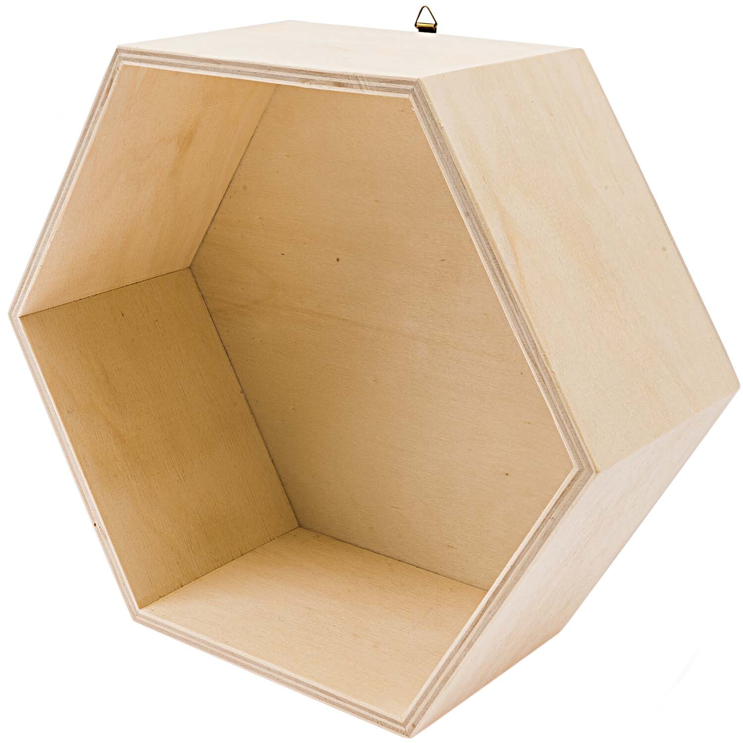 Holzbox sechseckig Größe 21,5x25x10cm von Rico Design Holzbox sechseckig Größe 21,5x25x10cm von Rico Design