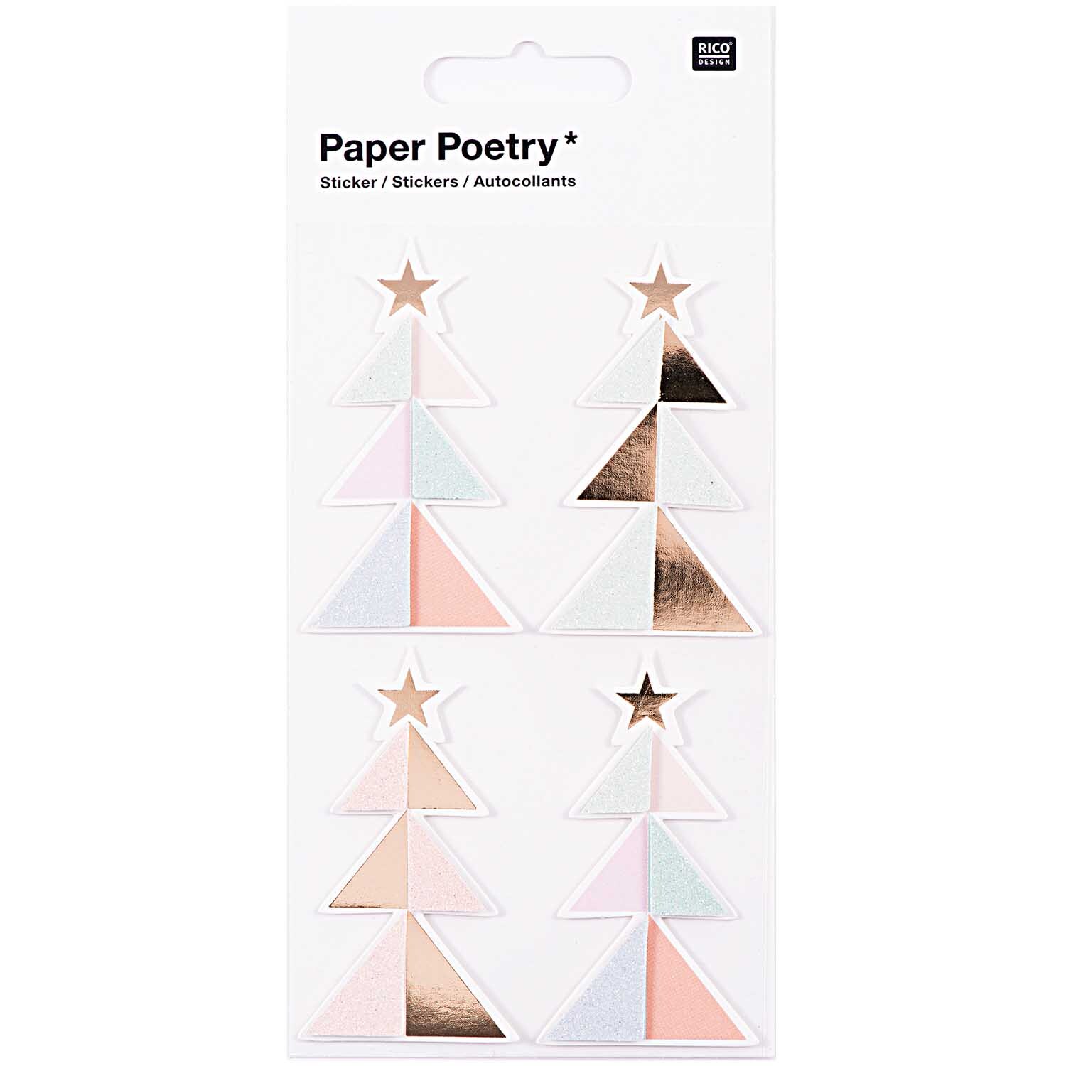 Paper Poetry 3D Sticker Tannen pastell Hot Foil Paper Poetry 3D Sticker Tannen pastell Hot Foil
