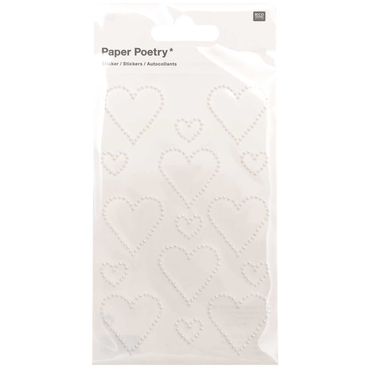 Paper Poetry Perlensticker Herzen L Paper Poetry Perlensticker Herzen L