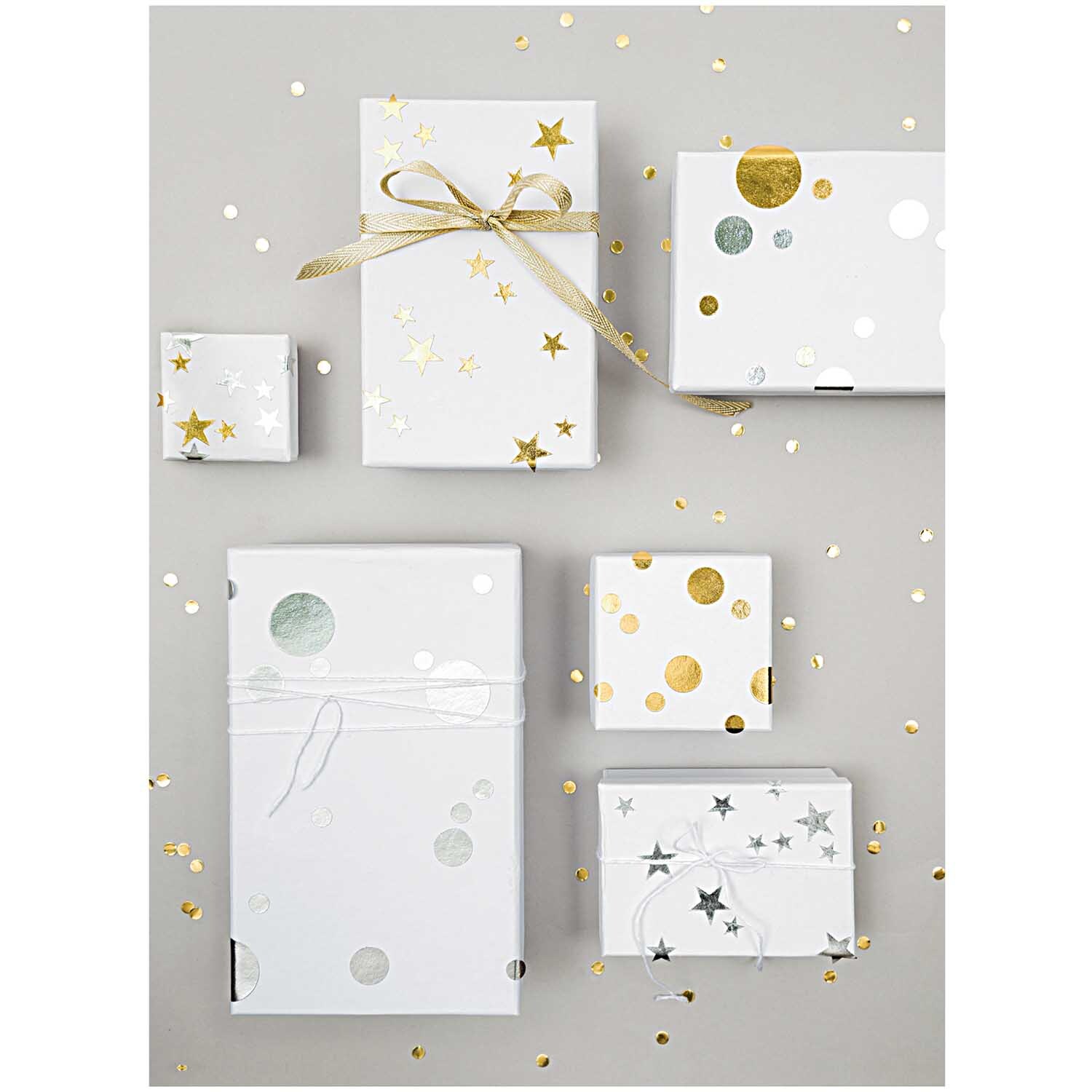 Paper Poetry Sticker Sterne silber 13mm 4 Bogen