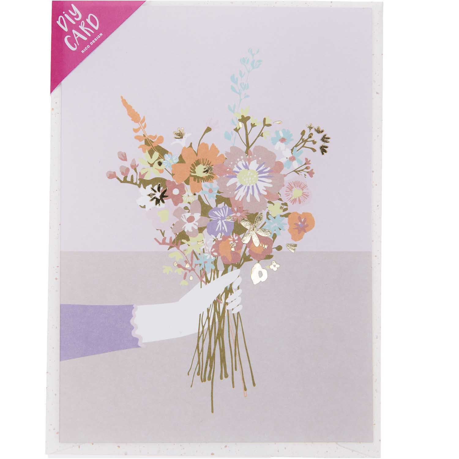 Paper Poetry Grußkartenset Blumenstrauß von Rico Design