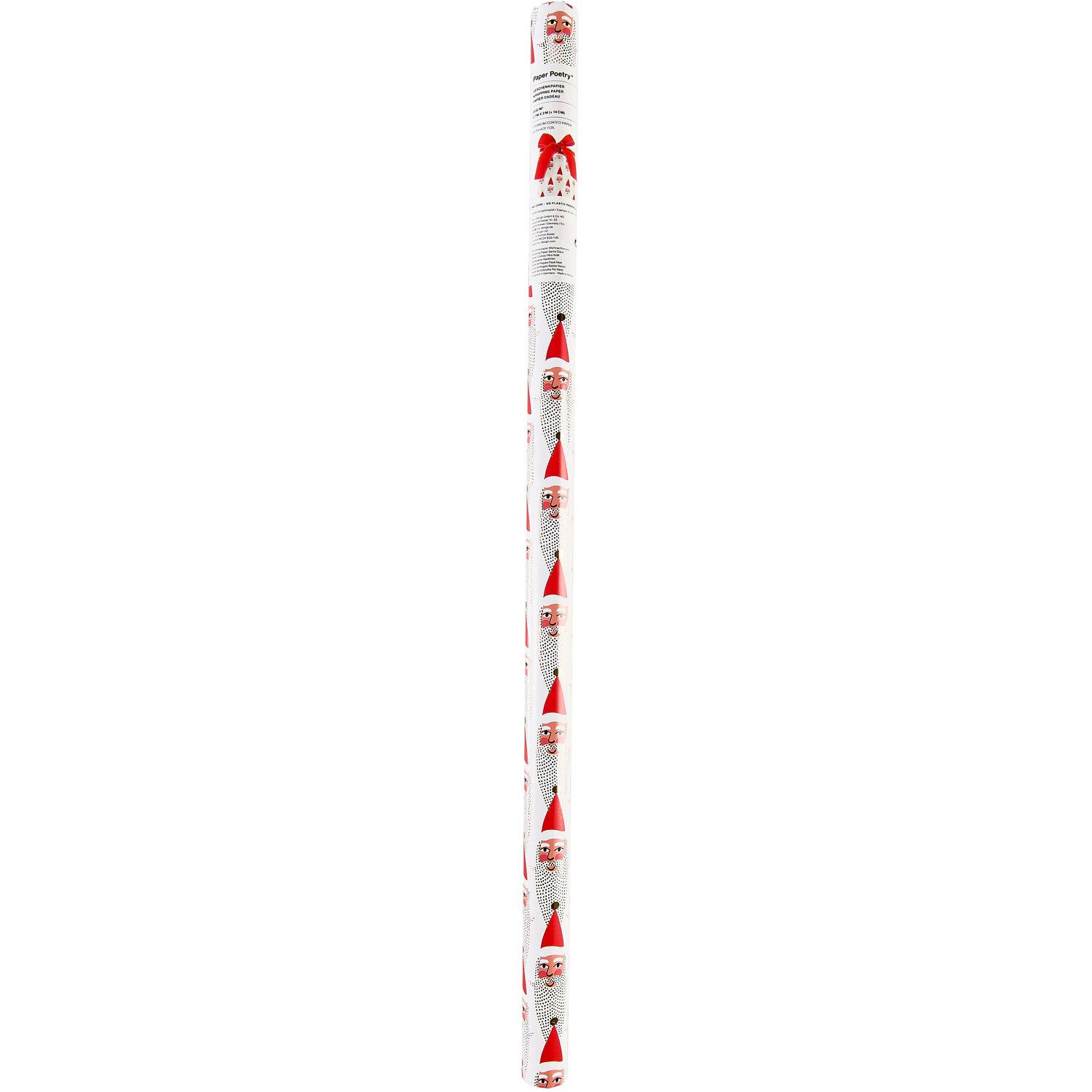 Paper Poetry Geschenkpapier Advent Weihnachtsmann 0,7x2m von Rico Design