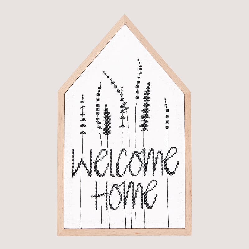 Stickpackung Gezählter Kreuzstich Welcome Home Gräser