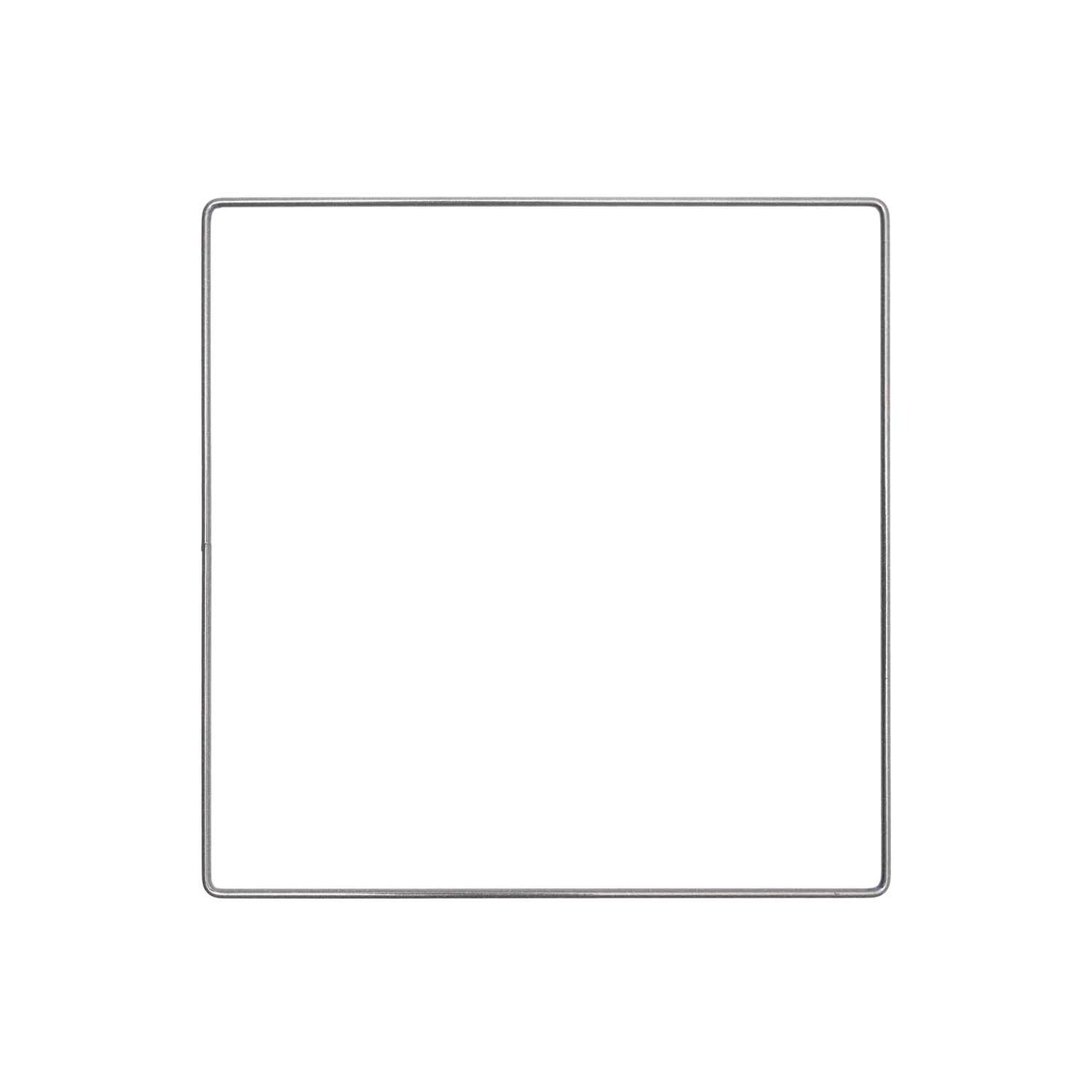Metallring Quadrat anthrazit