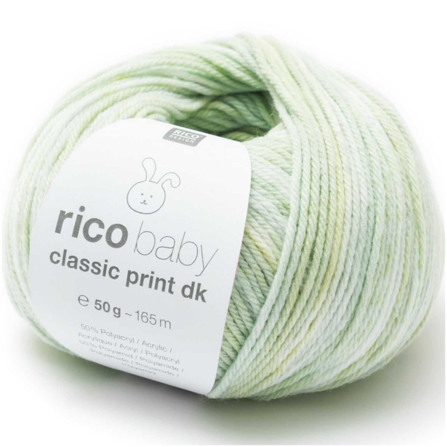 Rico Baby Classic Print dk 50g 165m Farbe Pastell Mix von Rico Design