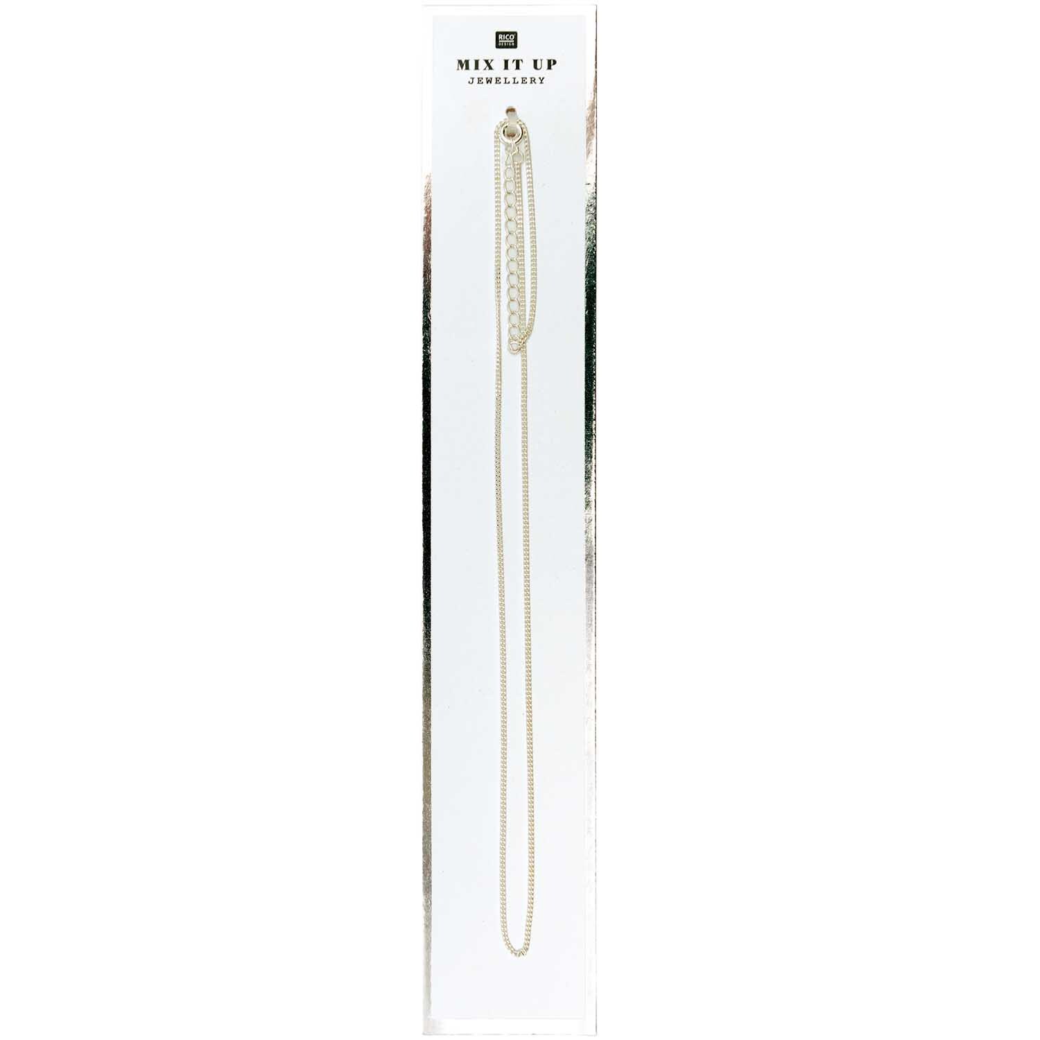 Mix it Up - Jewellery Gliederkette silber 45cm Mix it Up - Jewellery Gliederkette silber 45cm