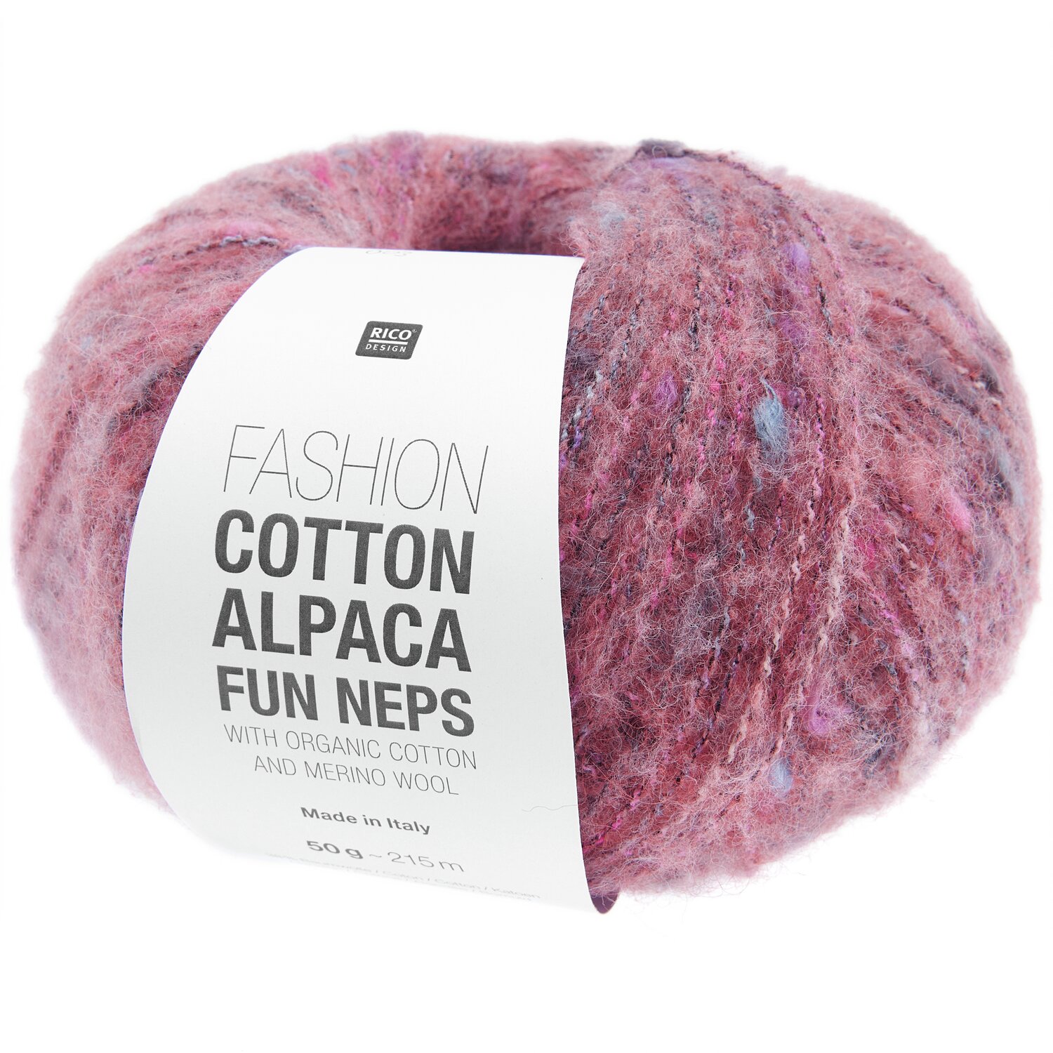 Fashion Cotton Alpaca Fun Neps 50g 215m Farbe Beere von Rico Design Fashion Cotton Alpaca Fun Neps 50g 215m Farbe Beere von Rico Design