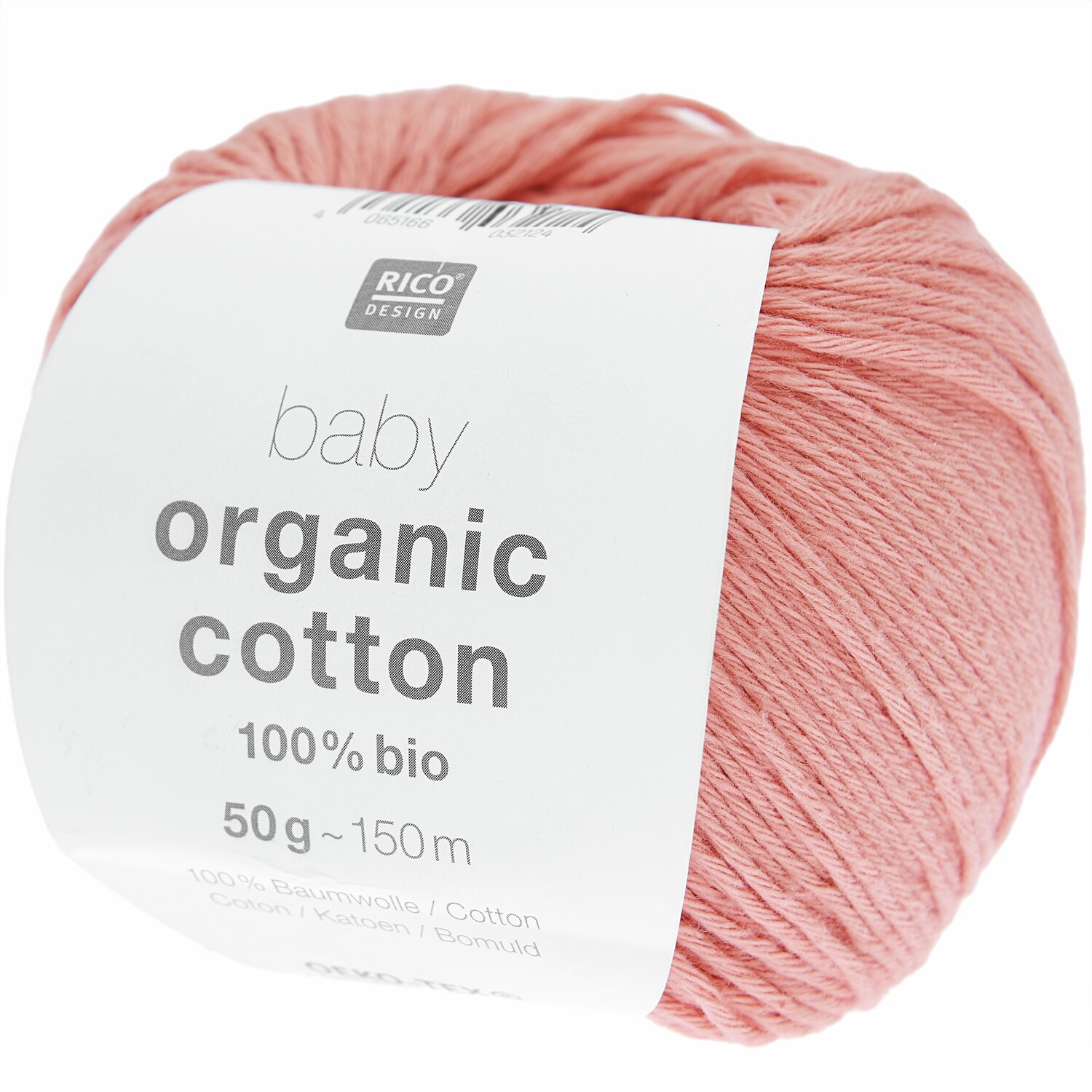 Baby Organic Cotton 50g 150m Farbe altrosa von Rico Design