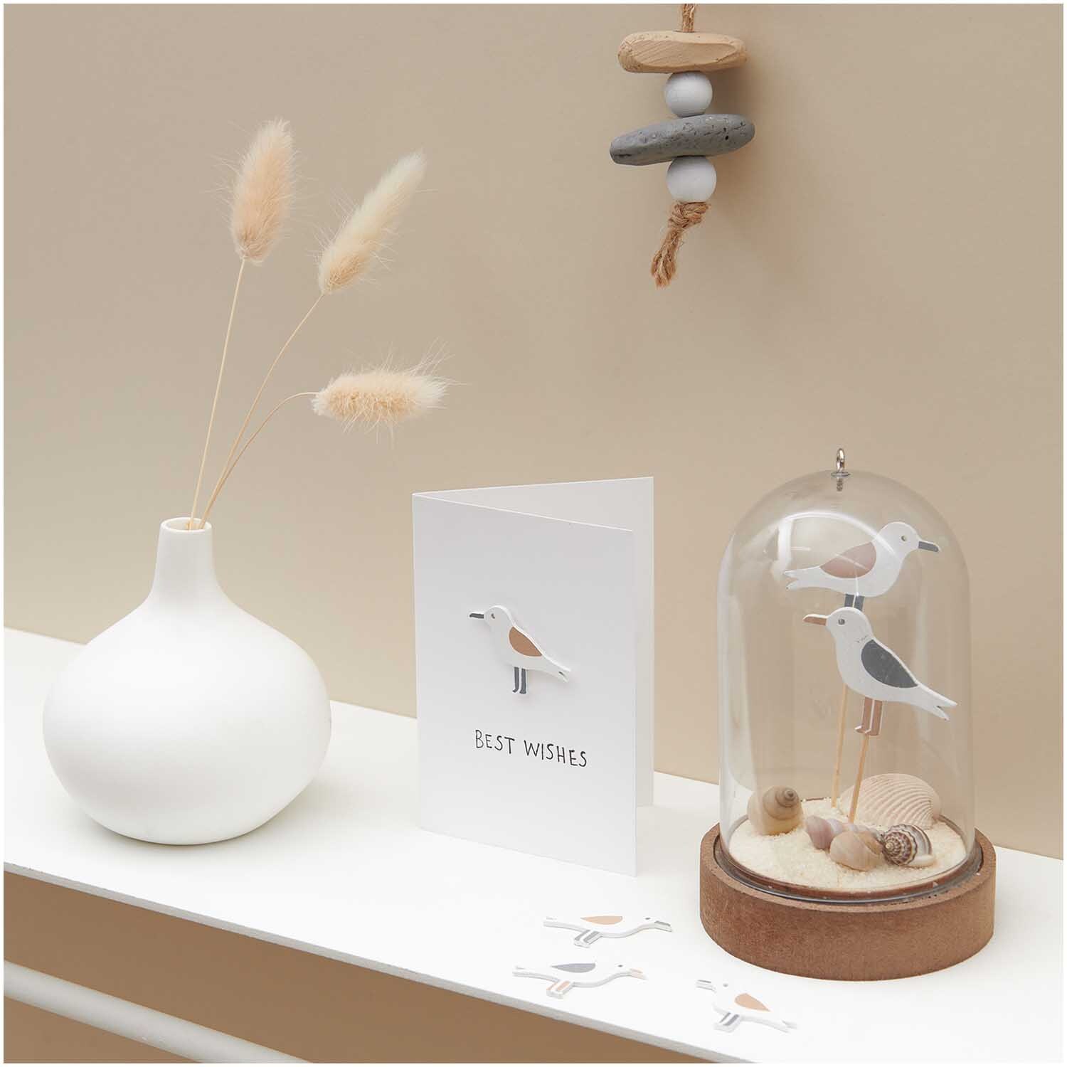 Holzsticker Möwe natur 35x26mm 24 Stück Holzsticker Möwe natur 35x26mm 24 Stück
