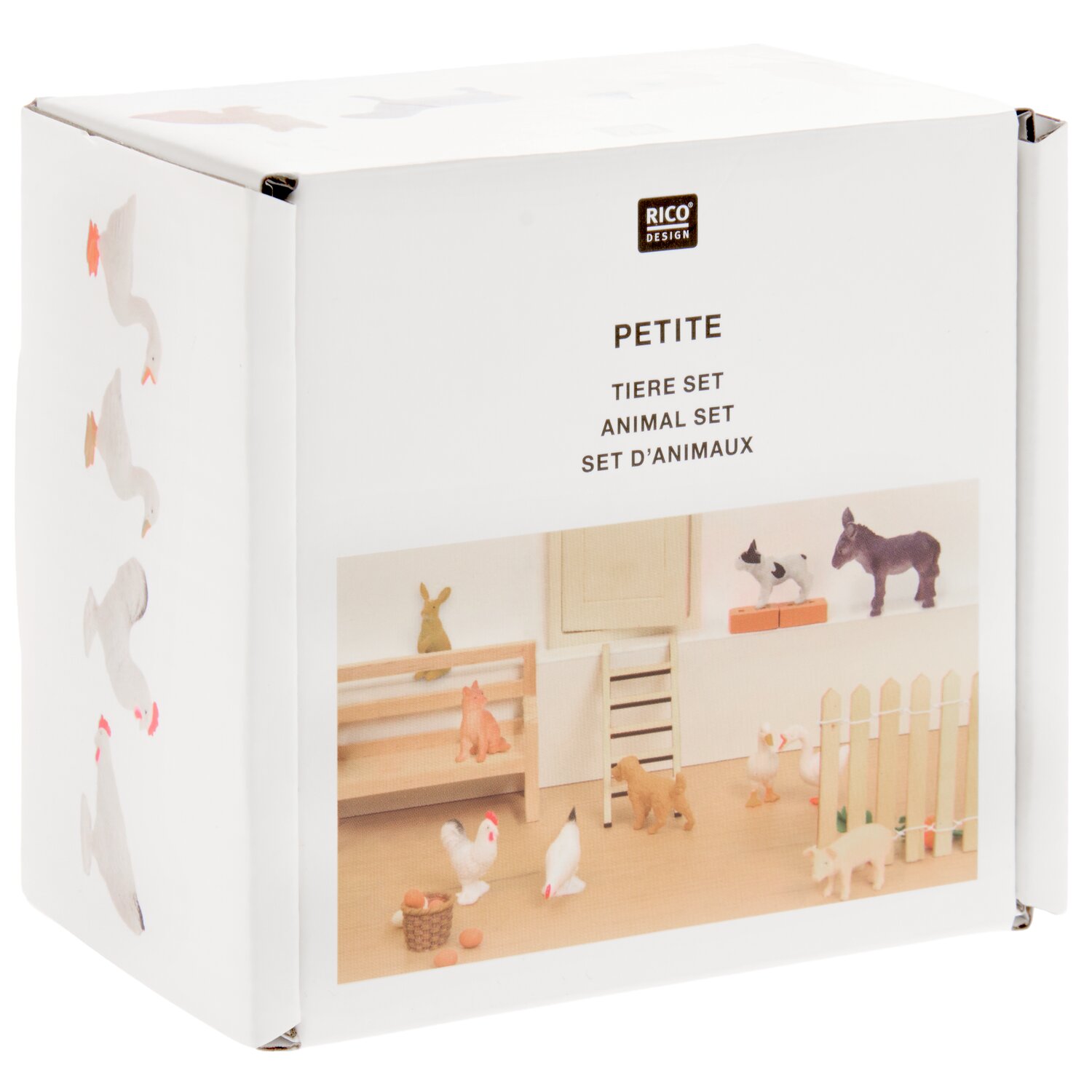 Miniatur Bauernhof Tiere 12 Stück von Rico Design