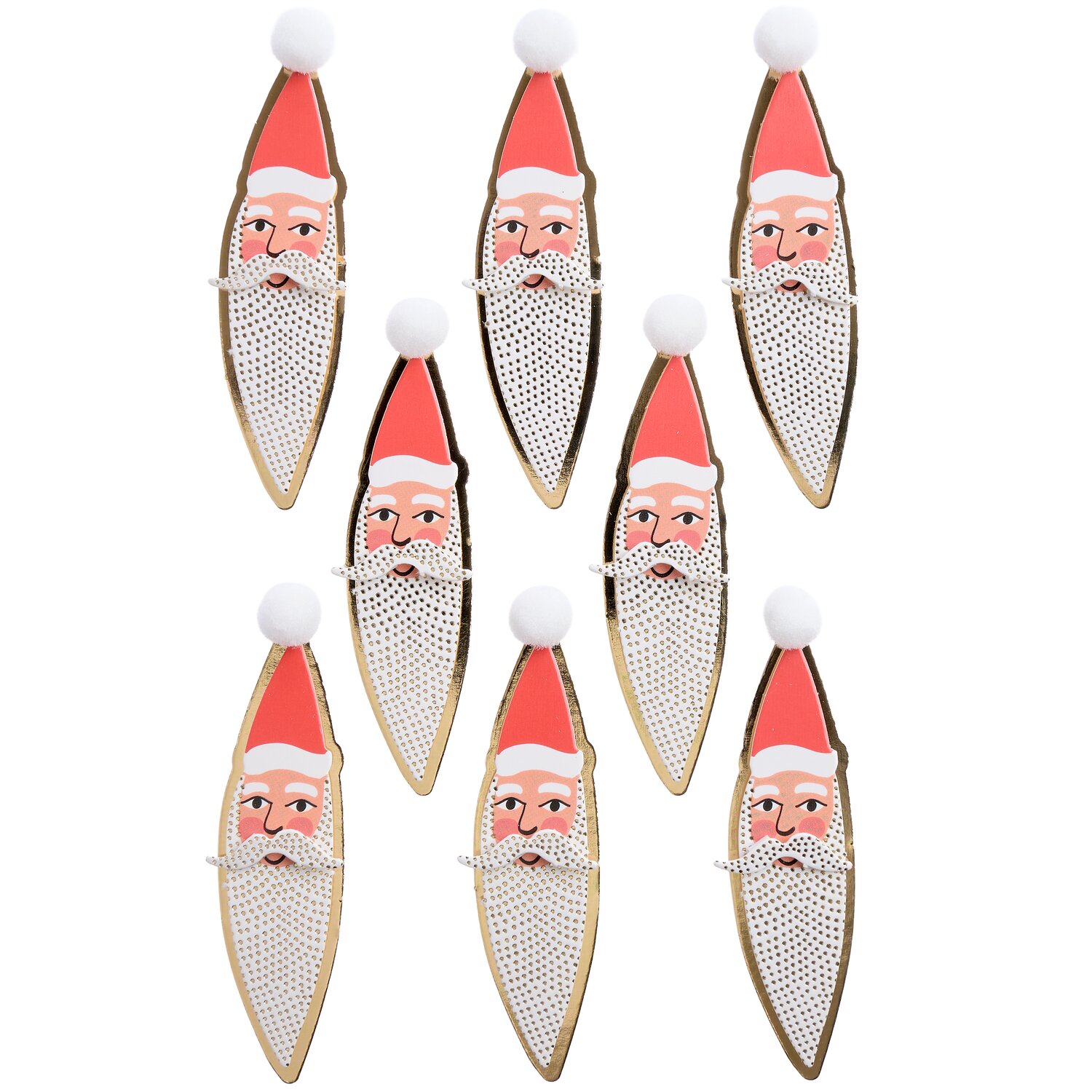 Paper Poetry 3D Sticker Advent Weihnachtsmann 1 Bogen von Rico Design