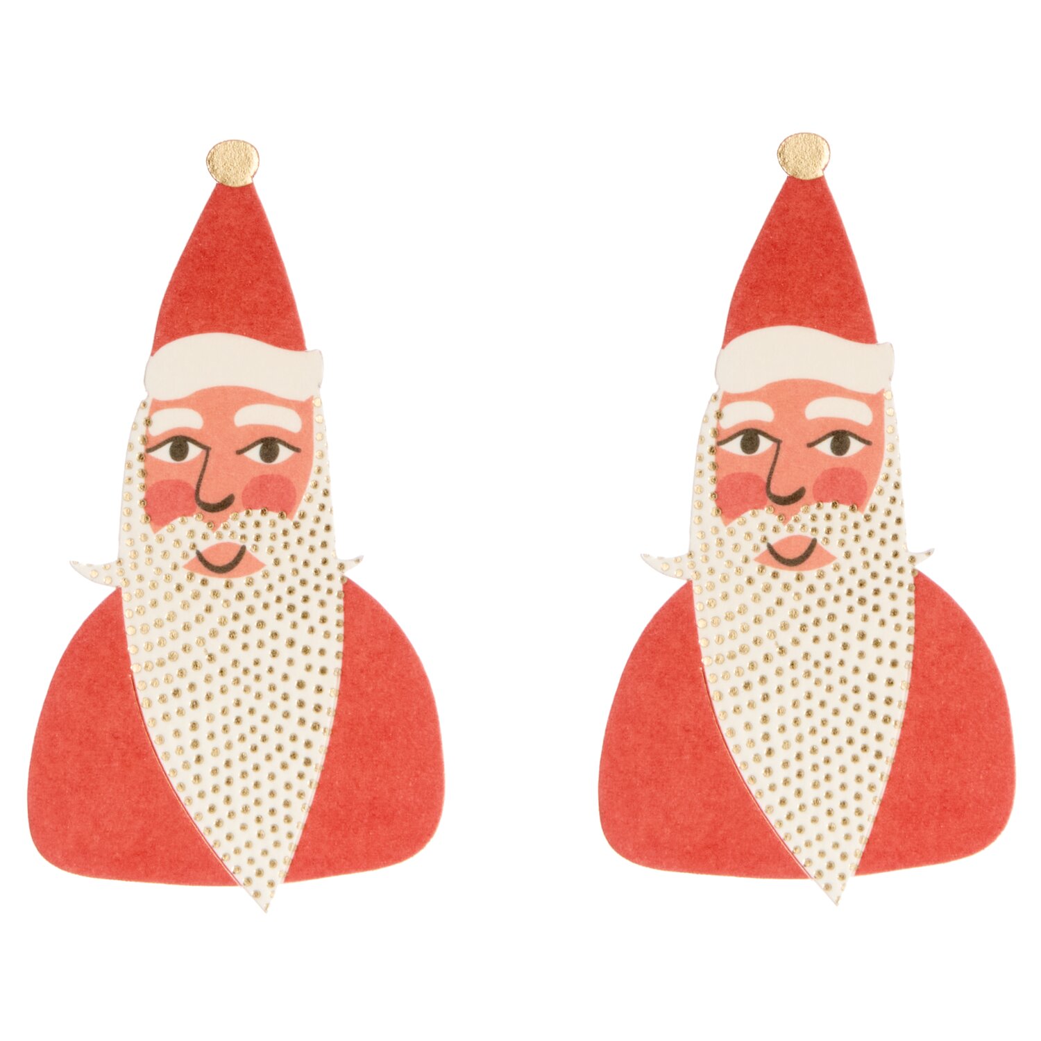 Paper Poetry Clip-Ons Advent Weihnachtsmann 8 Stück von Rico Design