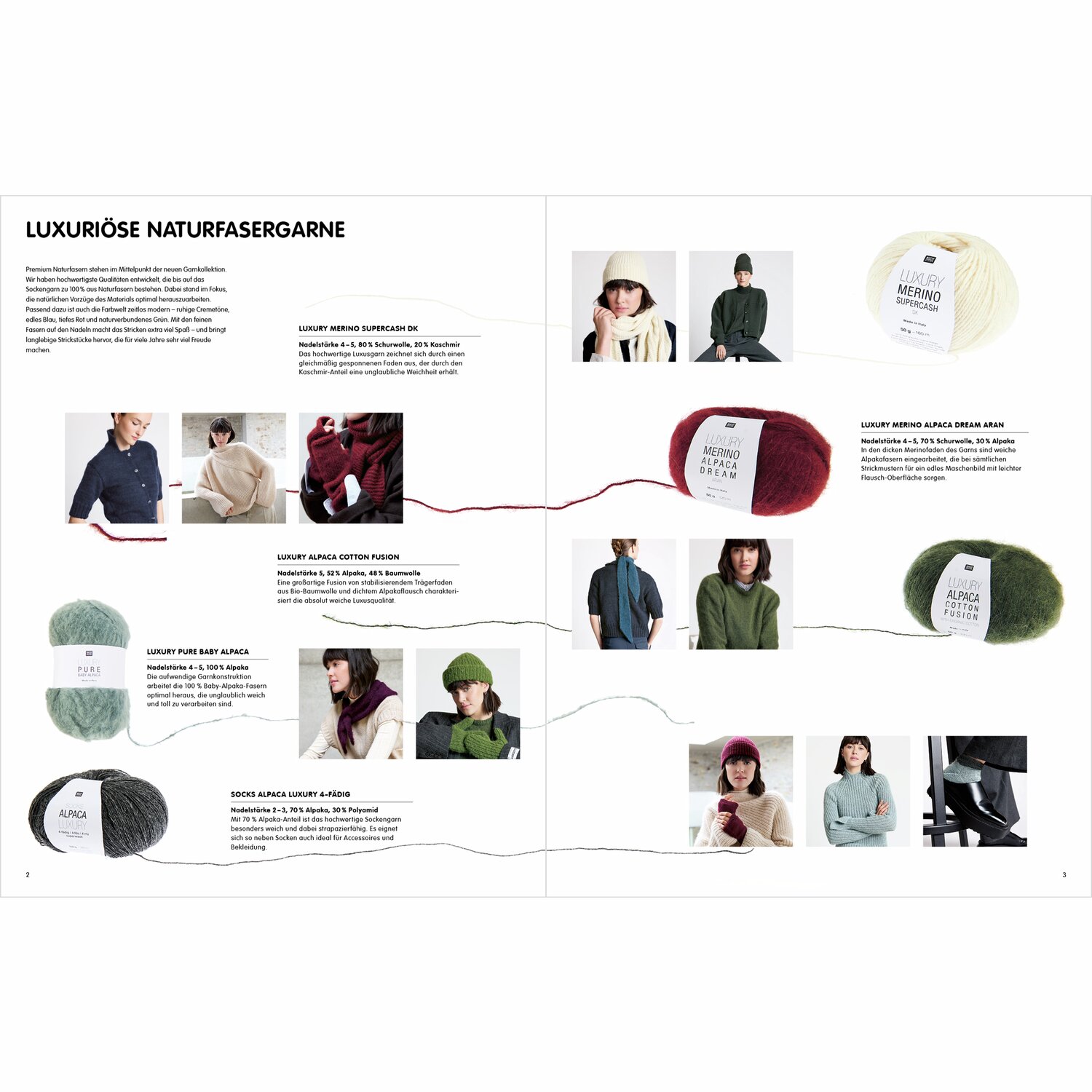 Luxury Knits - Premium Natural Fibres Sprachauswahl deutsch von Rico Design Luxury Knits - Premium Natural Fibres Sprachauswahl deutsch von Rico Design