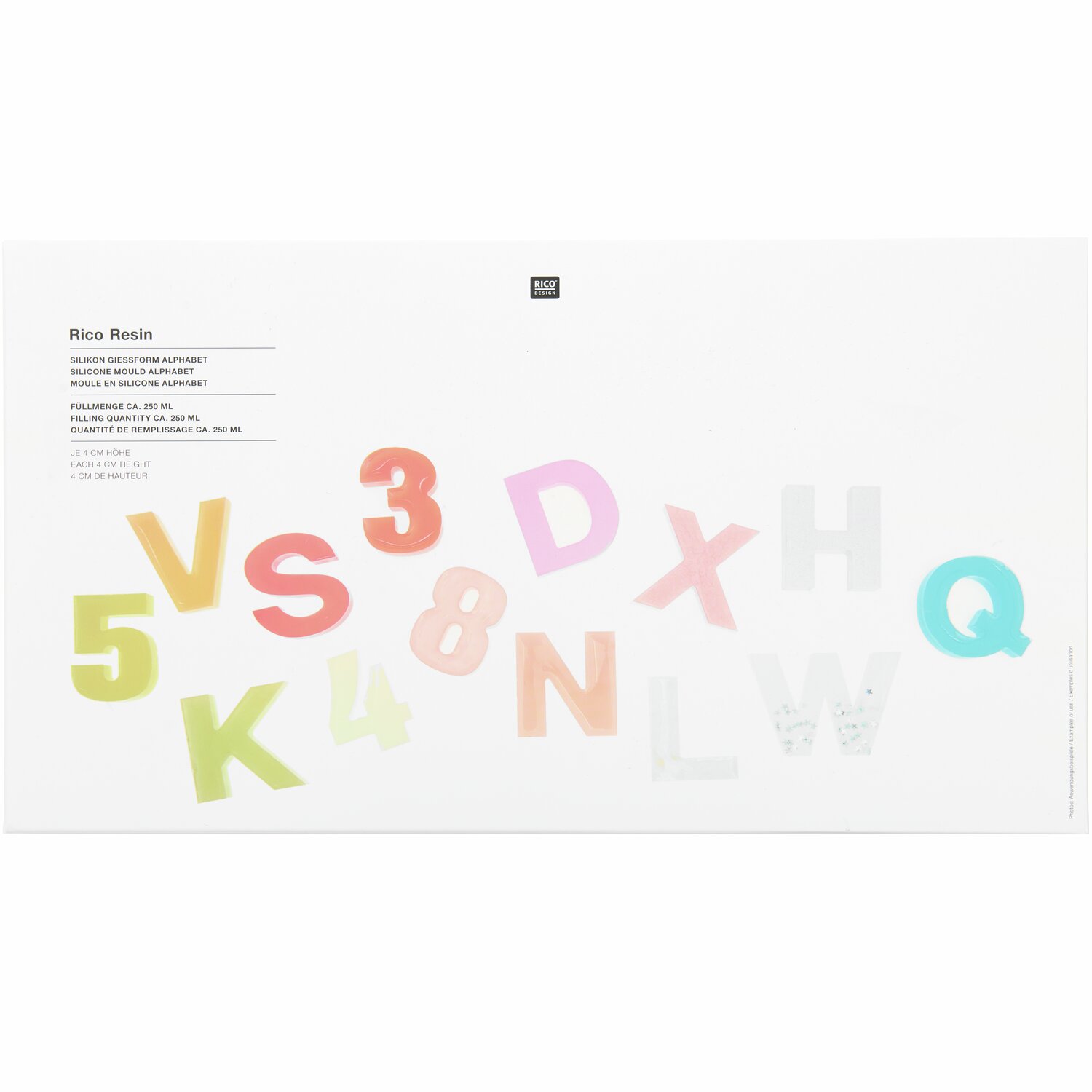 Silikon Gießform Alphabet  von Rico Design