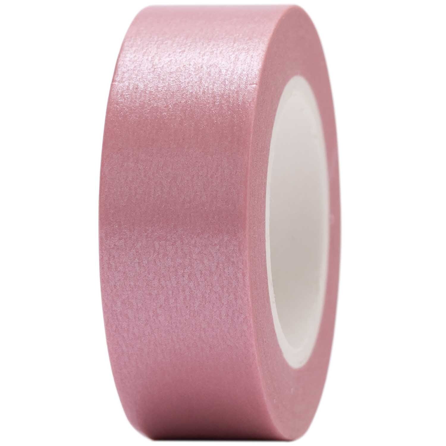 Paper Poetry Tape uni 15mm 10m von Rico Design in zartem Orchidee-Ton, ideal für kreative Bastelprojekte.