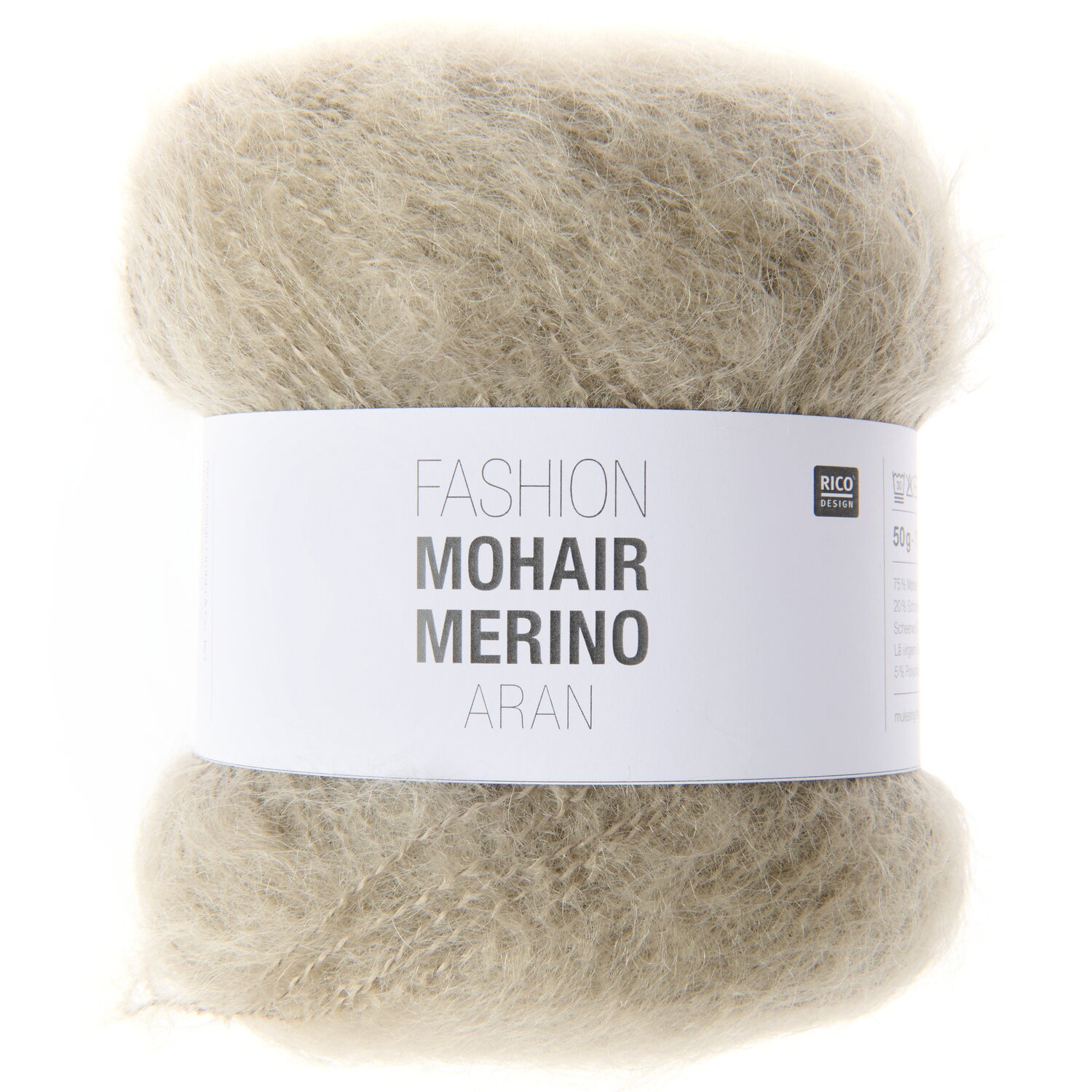 Fashion Mohair Merino aran 50g Farbe Taupe von Rico Design