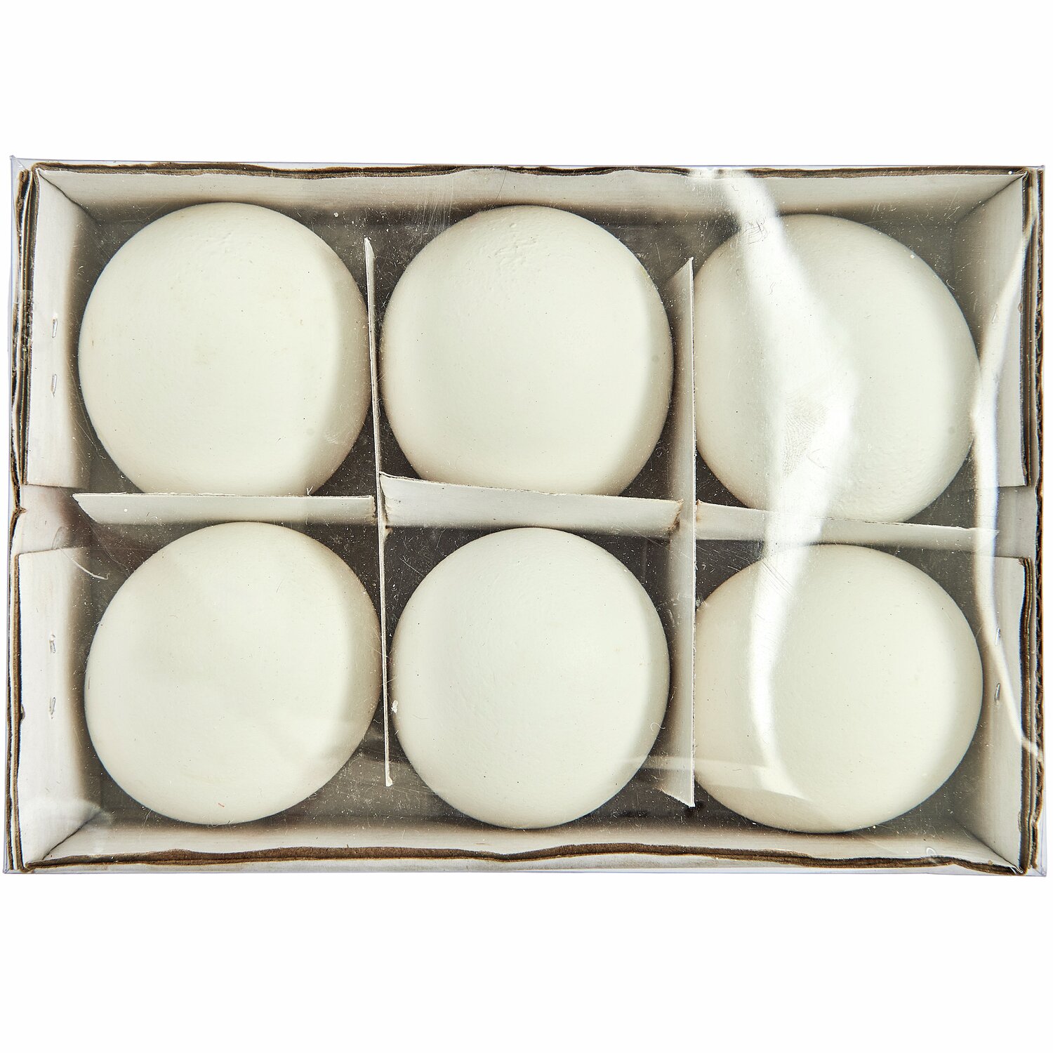 Hühnerei Weiß 6 Stück 5,5cm von Rico Design