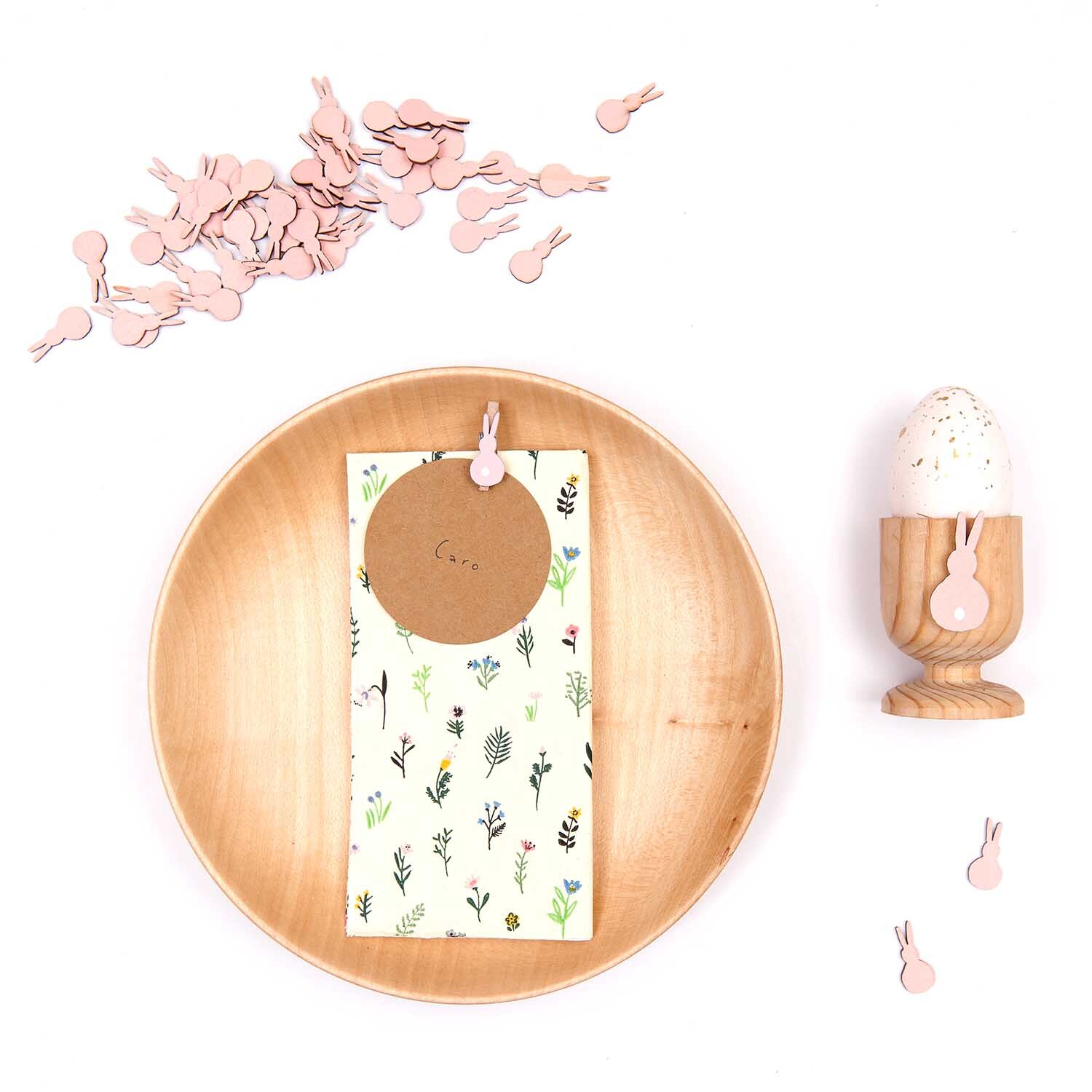 Holzsticker Hase 12 Stück Holzsticker Hase 12 Stück
