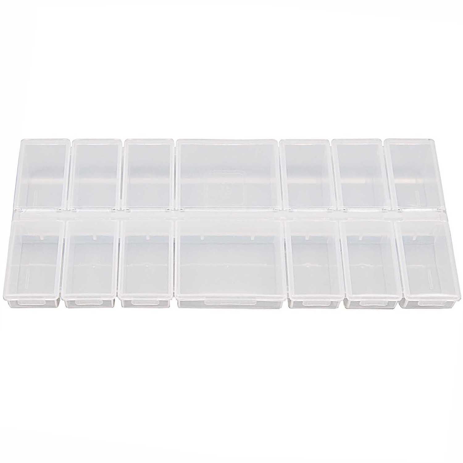 Sortierbox mit 14 Fächern 24,2x11x2,8cm
