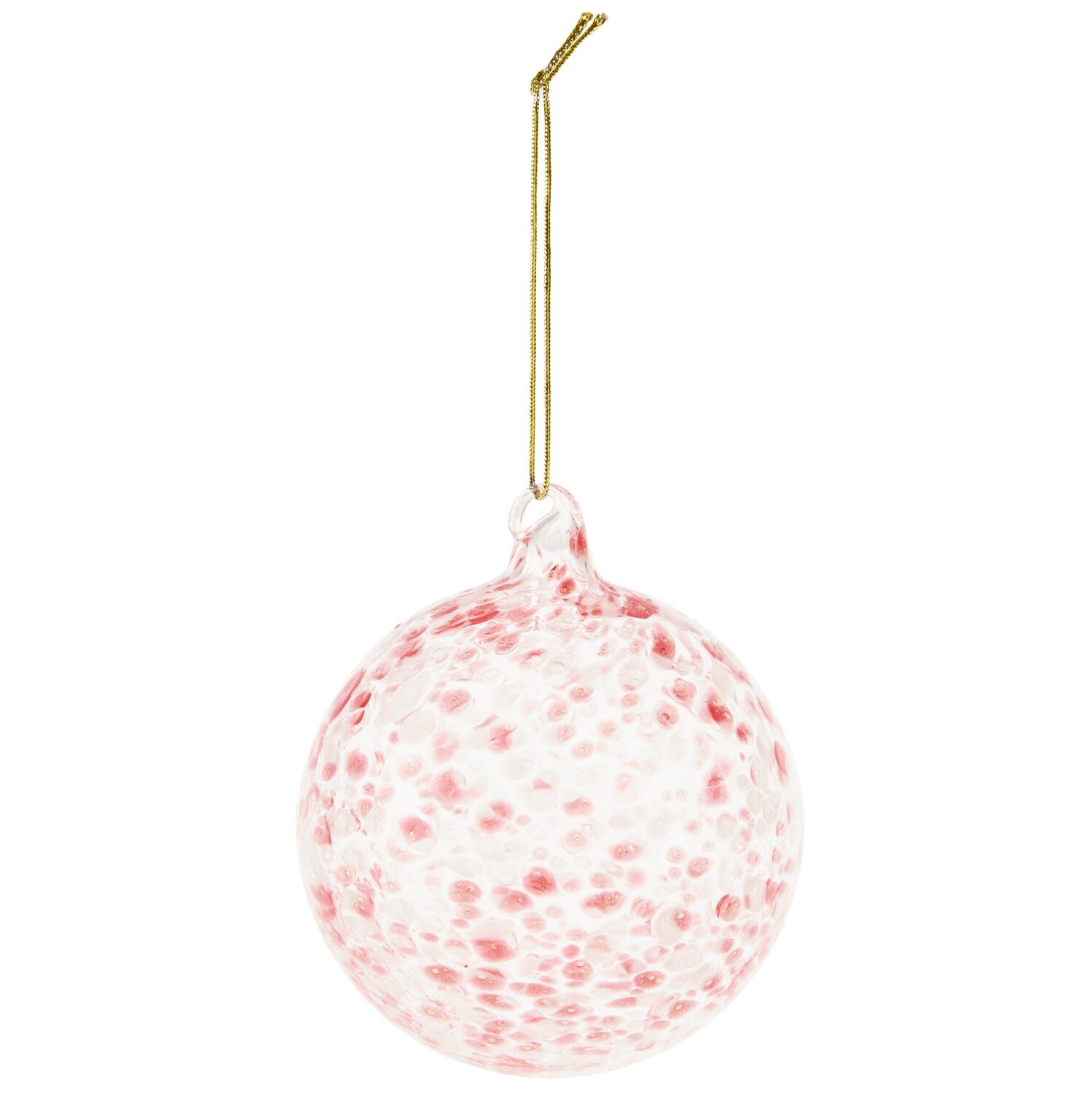 Glaskugel gepunktet Ø8cm Farbe Rot von Rico Design