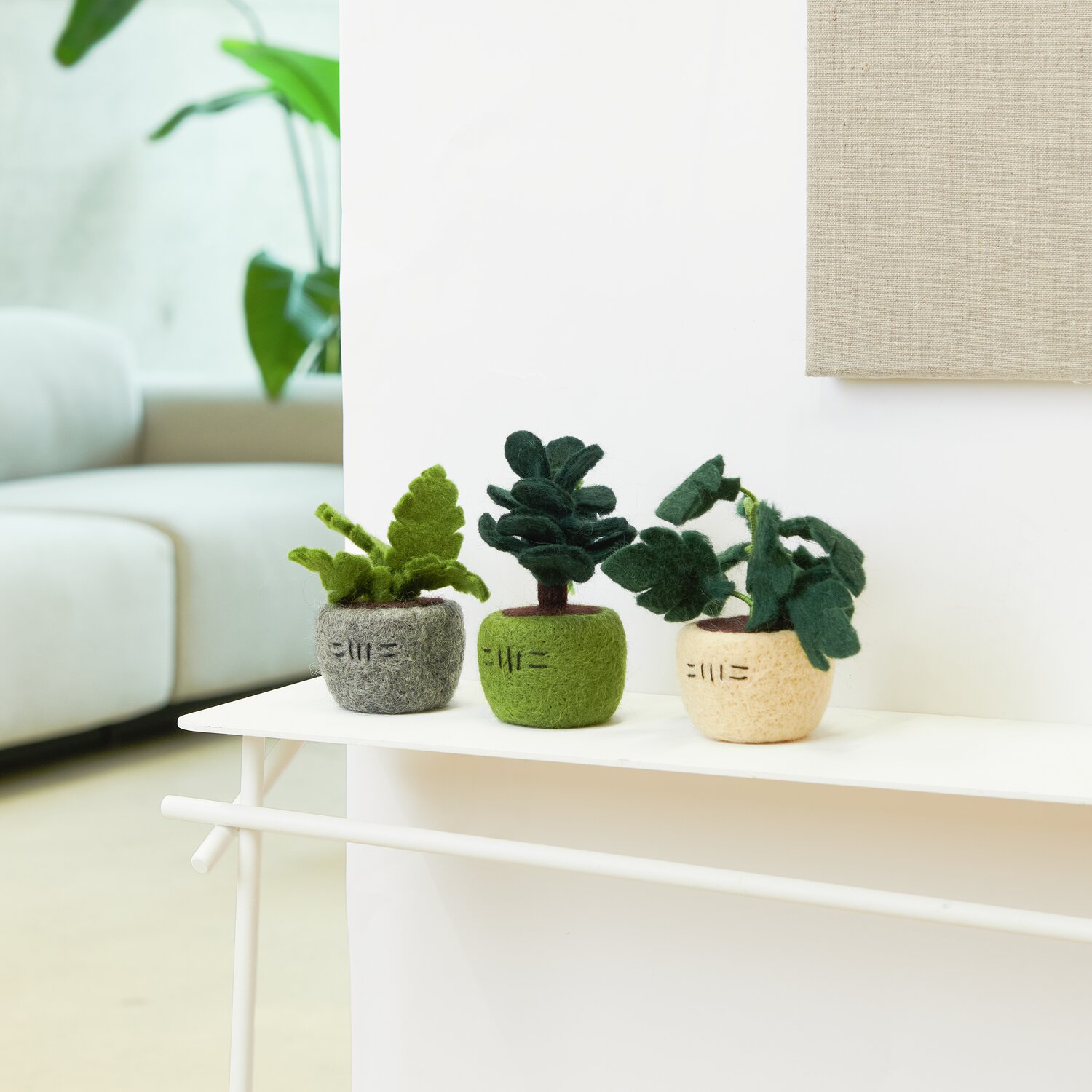 Filz Blumentopf Grau Filz Blumentopf Grau