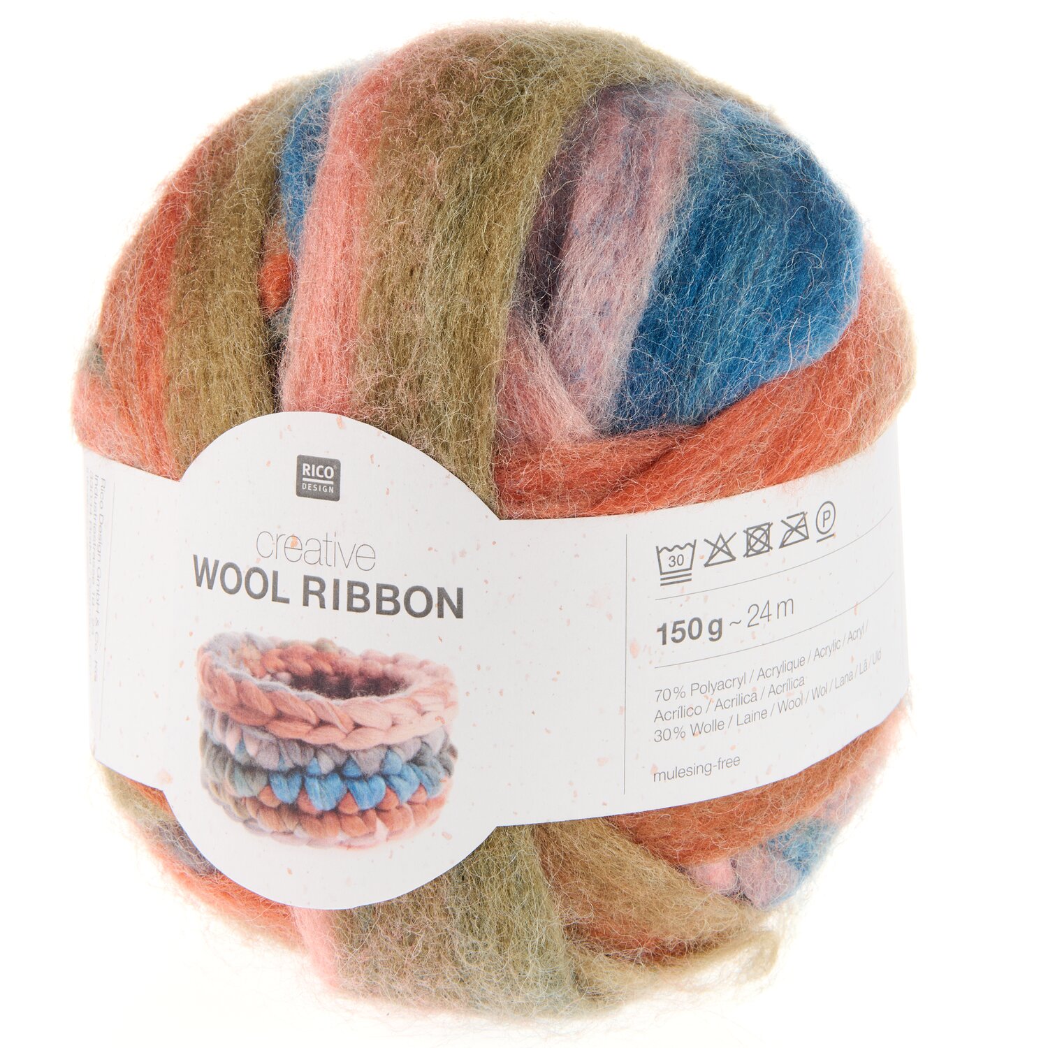 Creative Wool Ribbon 150g Farbe Terra von Rico Design