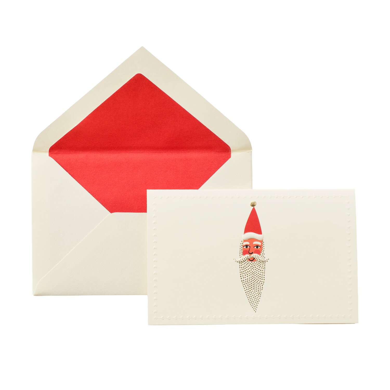 Premium Kartenset Weihnachtsmann Rot 13,8x9cm von Rico Design