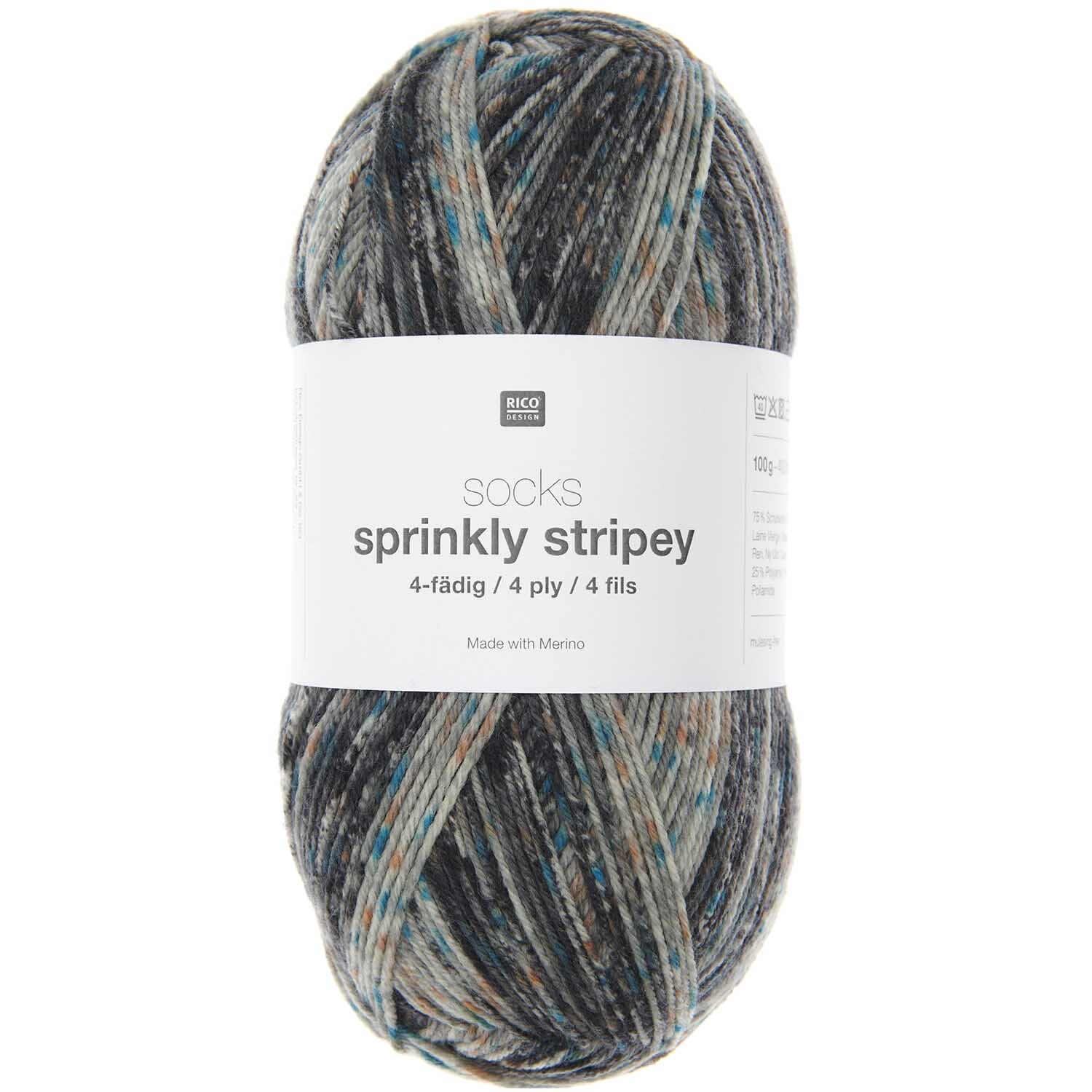 Socks Sprinkly Striply 6-fädig Socks Sprinkly Striply 6-fädig