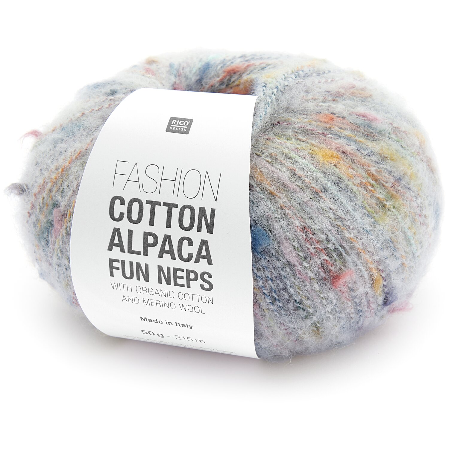 Fashion Cotton Alpaca Fun Neps 50g 215m Farbe Natur von Rico Design