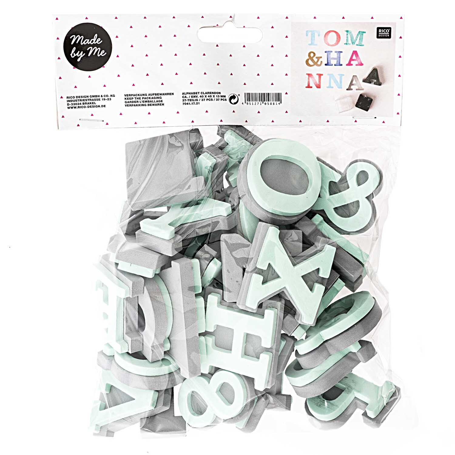 Moosgummistempel Set Alphabet 1 Moosgummistempel Set Alphabet 1