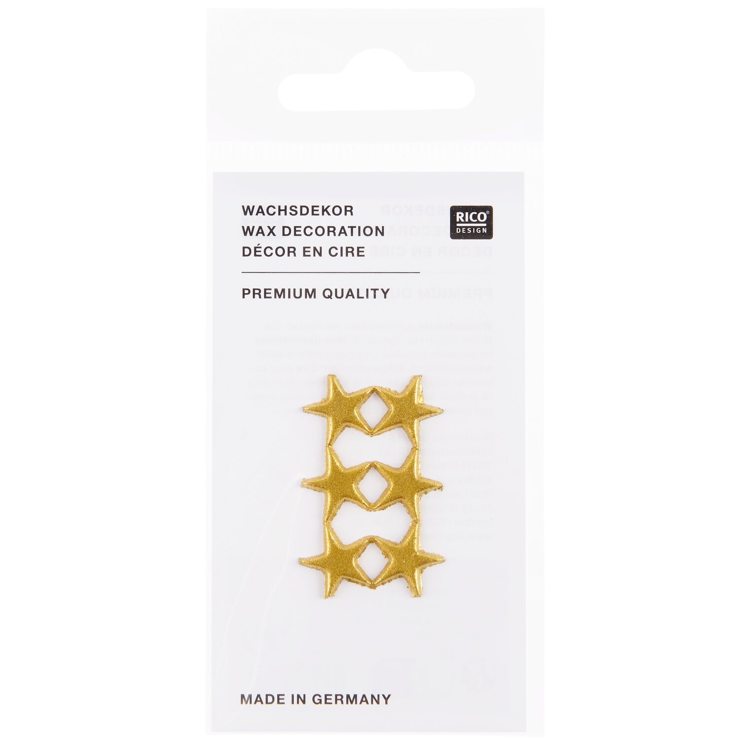 Wachsdekor Stern, gold von Rico Design
