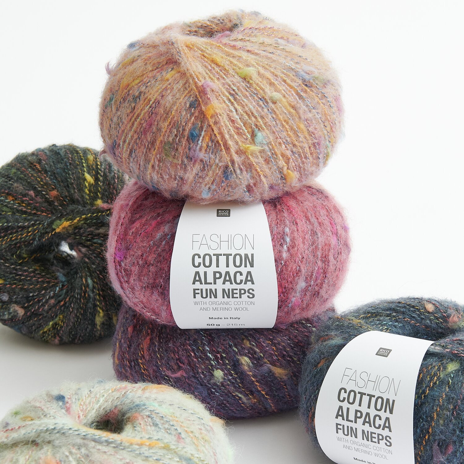 Fashion Cotton Alpaca Fun Neps 50g 215m Farbe Beere von Rico Design Fashion Cotton Alpaca Fun Neps 50g 215m Farbe Beere von Rico Design