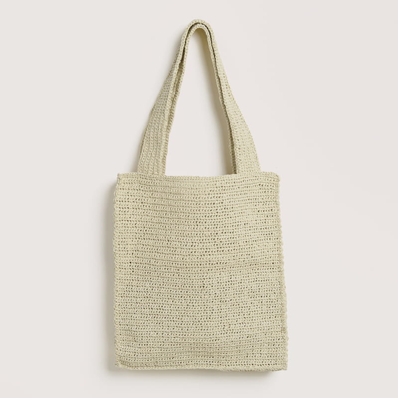Gehäkelte Tasche in Mint: Modell 15 aus dem Heft Luxury Knits Summer Pieces