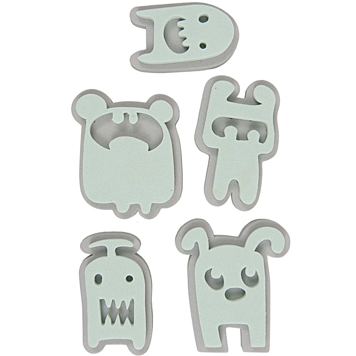 Moosgummistempel Set Monster von Rico Design