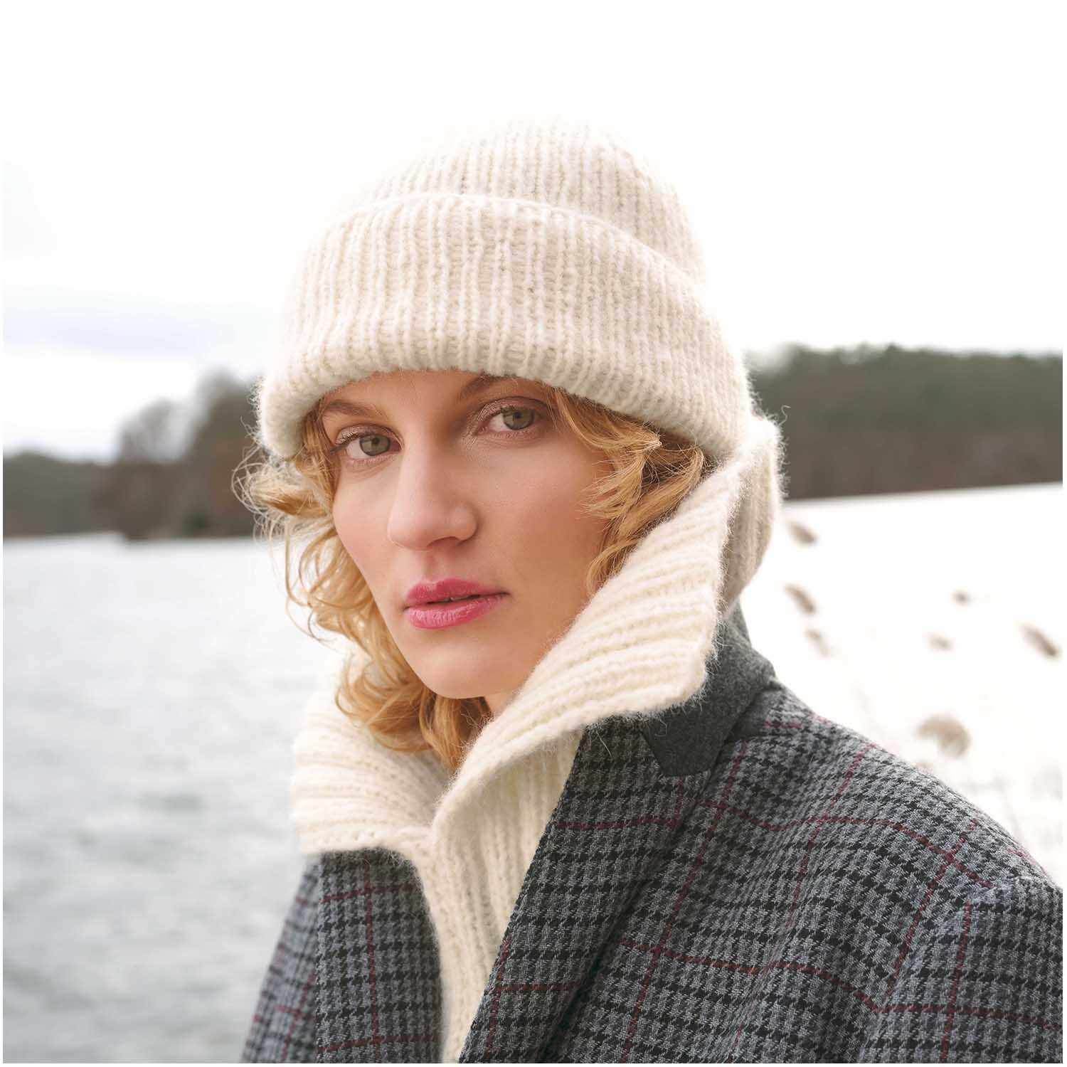 Strickset Kragen Modell 18 aus Luxury Knits Winter Special Anthrazit Strickset Kragen Modell 18 aus Luxury Knits Winter Special Anthrazit