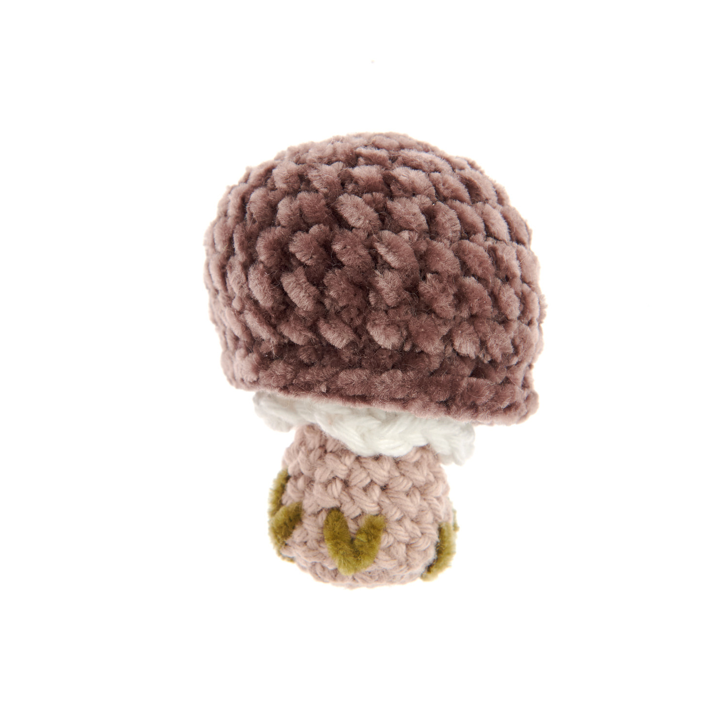 Creative Ricorumi dk zeigt eine gehäkelte Figur in Schokolade und Beige, ideal für DIY-Projekte.