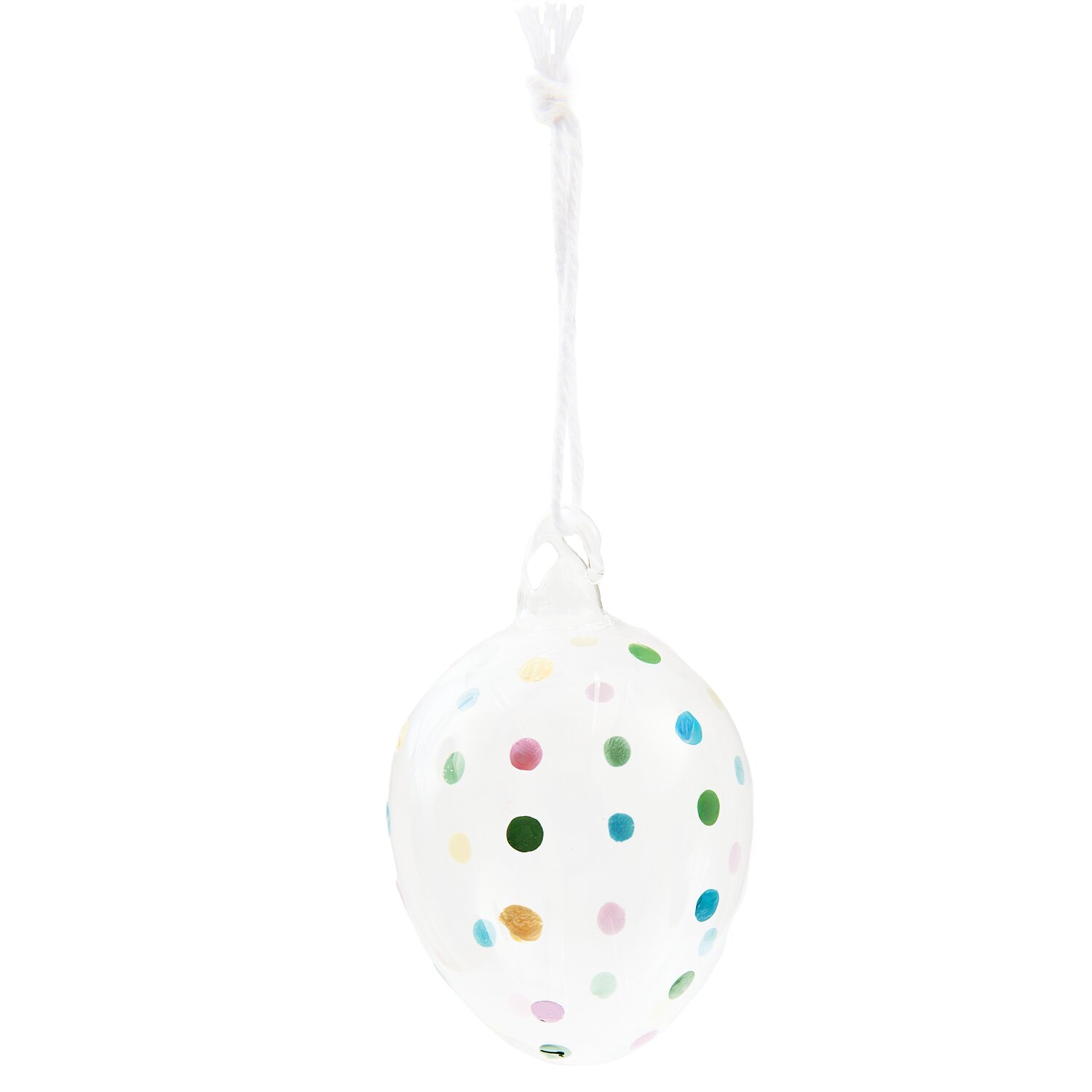 Glas Ei Punkte 9xØ6cm von Rico Design